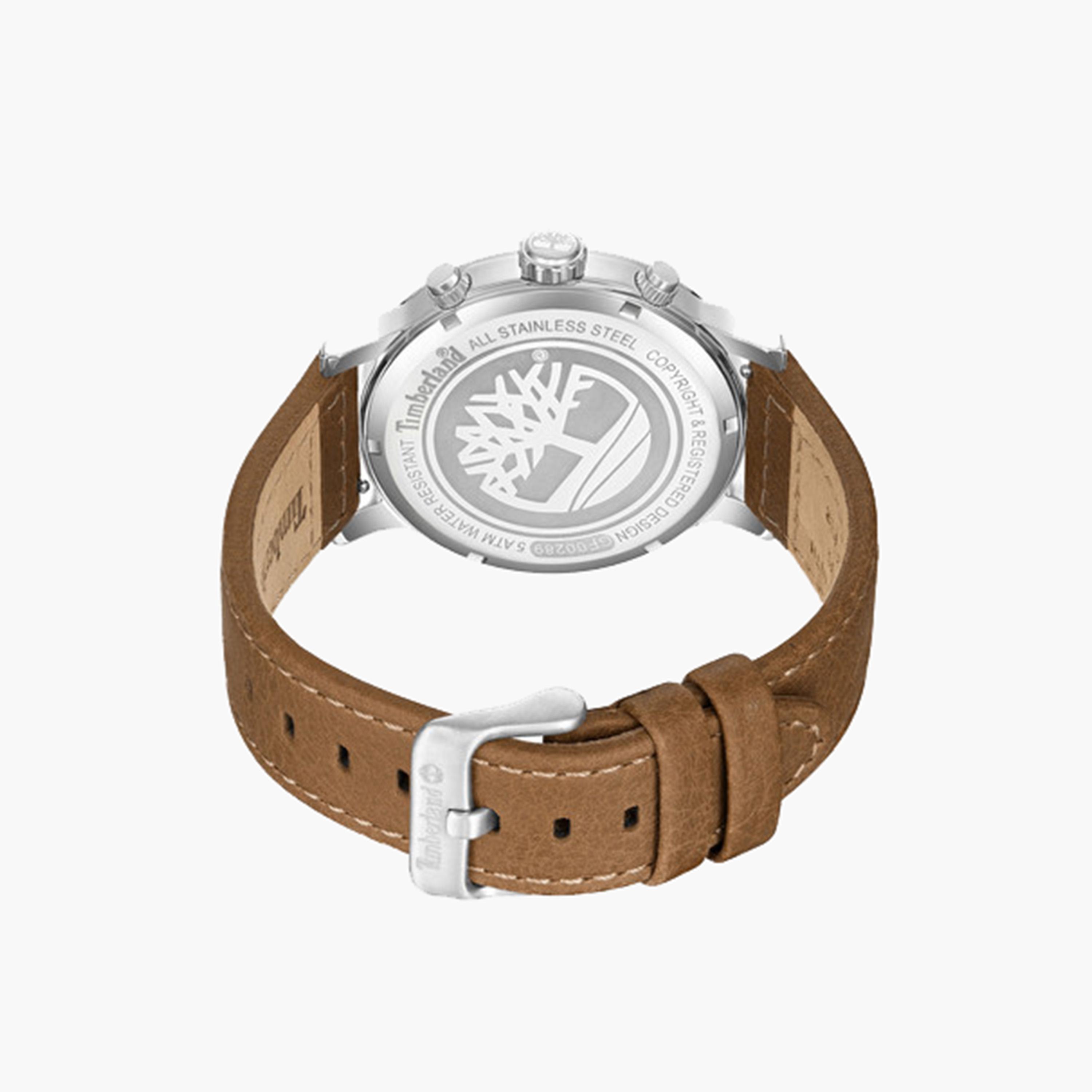 تيمبرلاند- ساعة رجالية كرونوغراف 46 مم سوار جلدي لون بني | TDWGF0028904-men-watchesandjewellery-watches-image-3