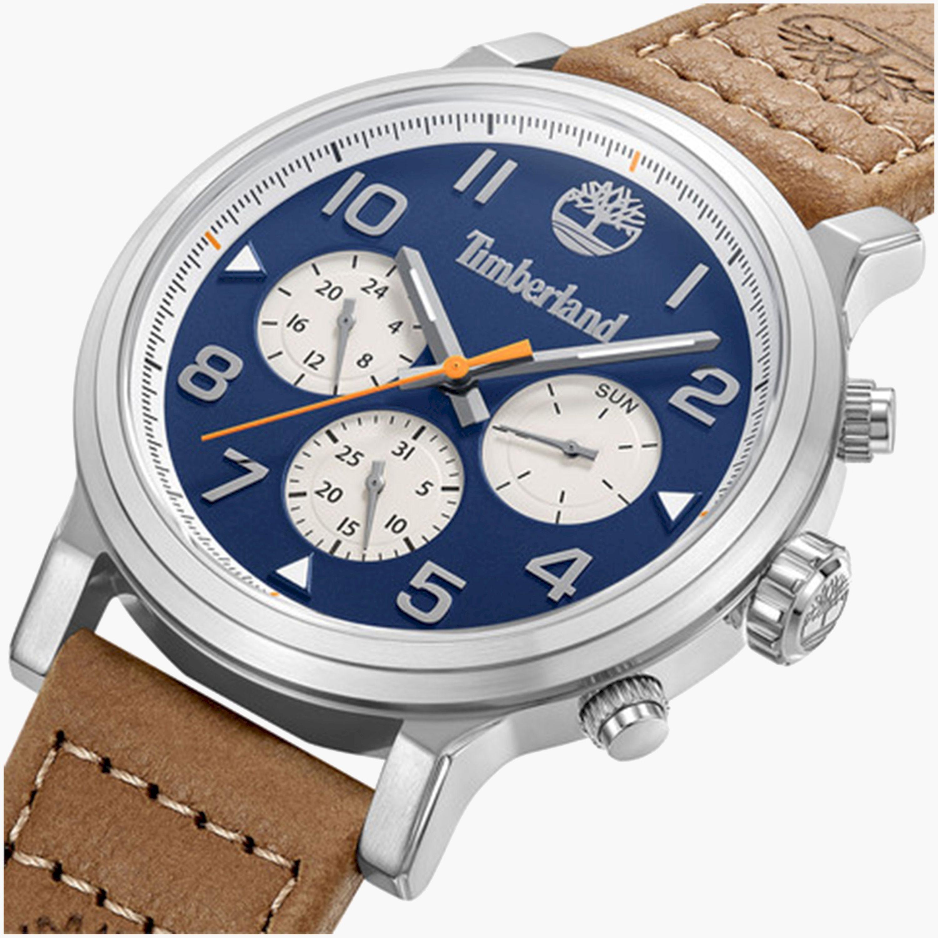 تيمبرلاند- ساعة رجالية كرونوغراف 46 مم سوار جلدي لون بني | TDWGF0028904-men-watchesandjewellery-watches-image-4