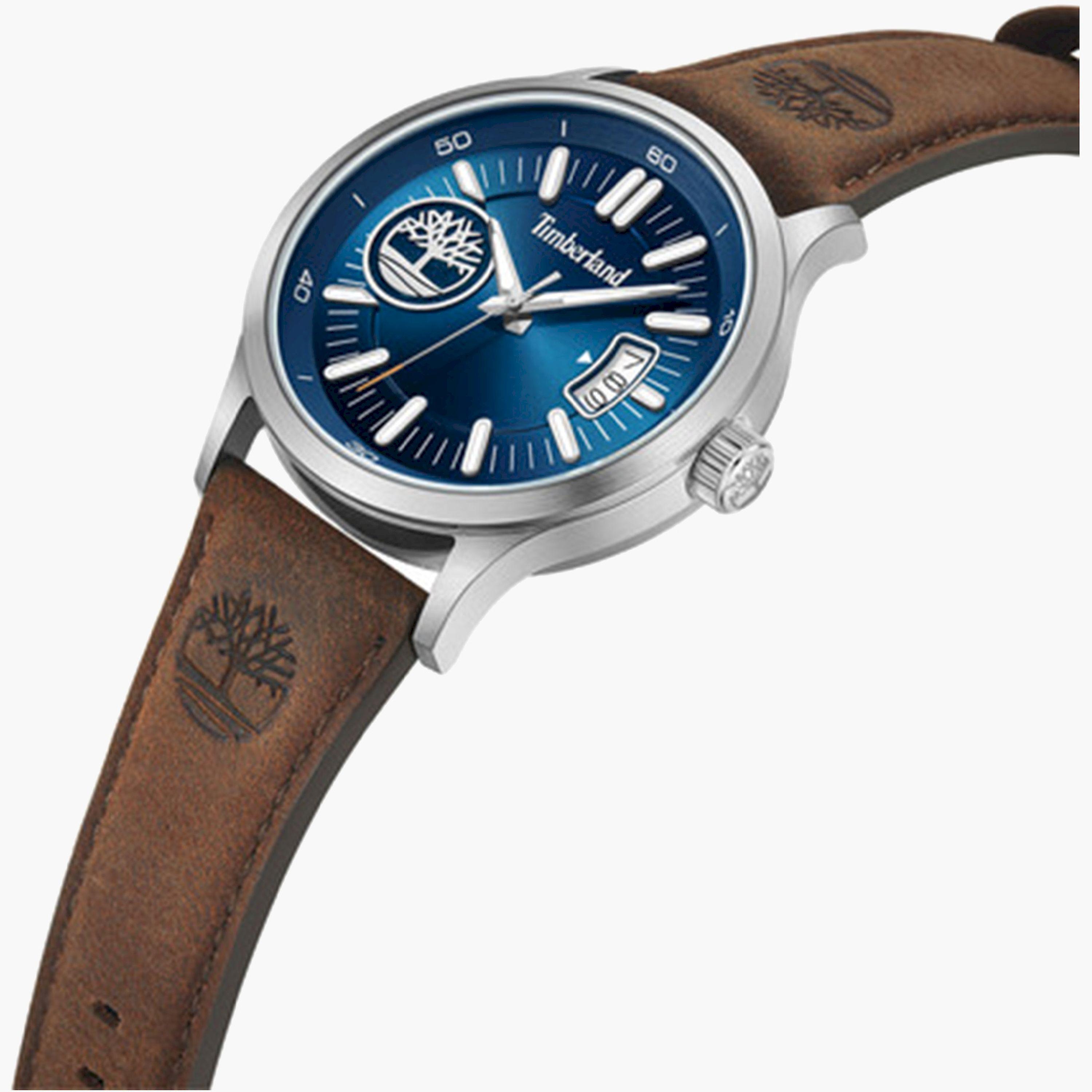 تيمبرلاند- ساعة رجالية تناظرية 45 مم سوار جلدي لون بني | TDWGB0041005-men-watchesandjewellery-watches-image-2