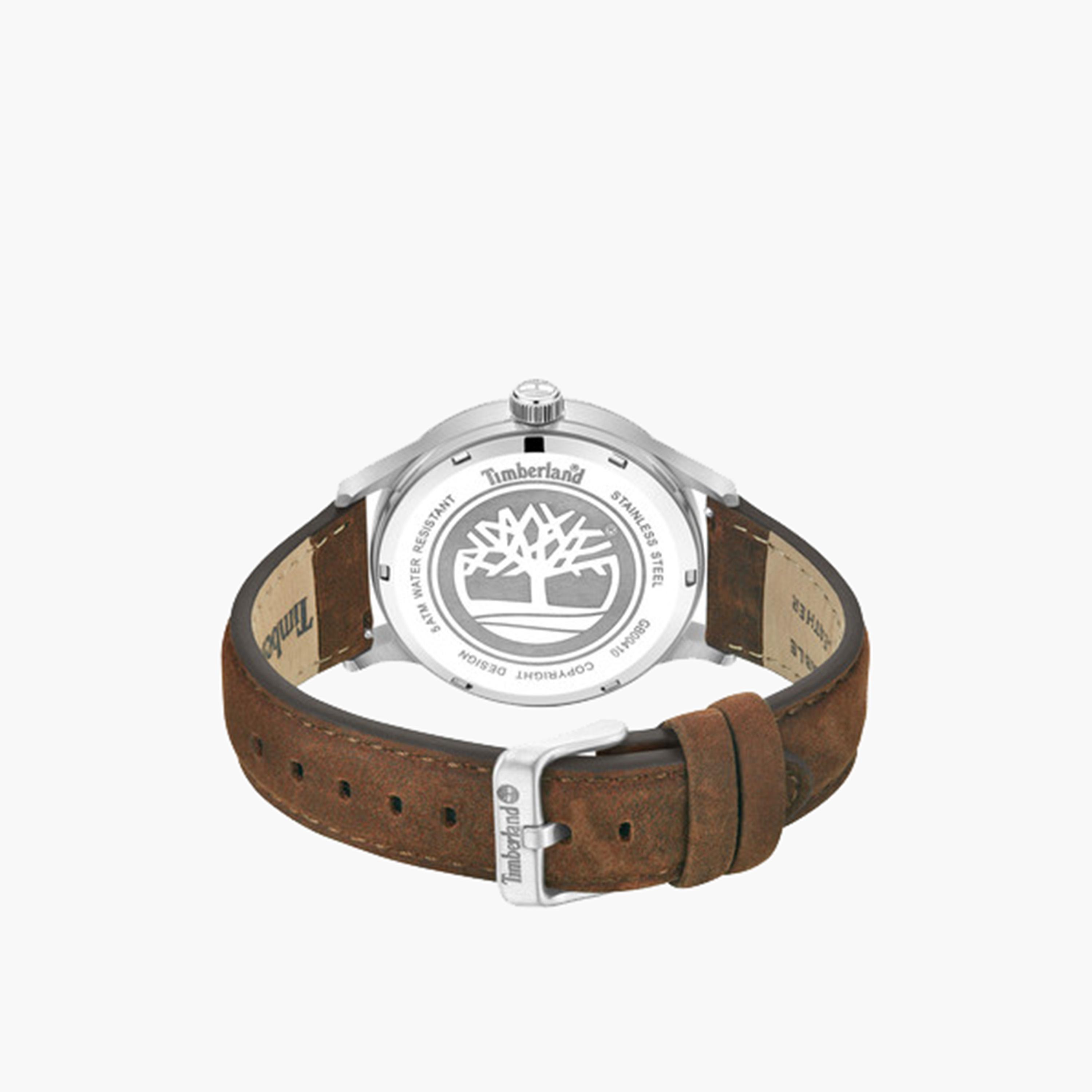 تيمبرلاند- ساعة رجالية تناظرية 45 مم سوار جلدي لون بني | TDWGB0041005-men-watchesandjewellery-watches-image-3