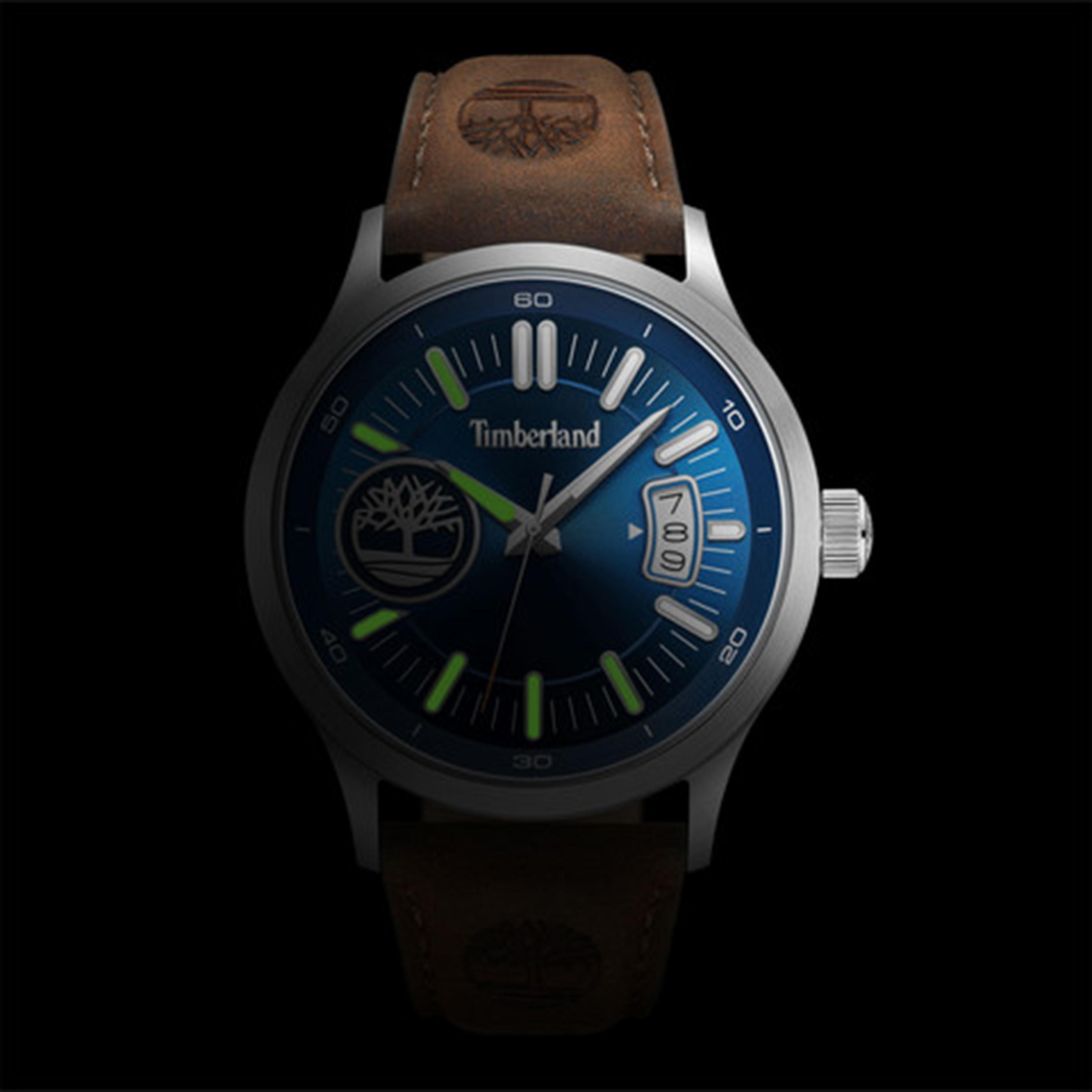 تيمبرلاند- ساعة رجالية تناظرية 45 مم سوار جلدي لون بني | TDWGB0041005-men-watchesandjewellery-watches-image-6