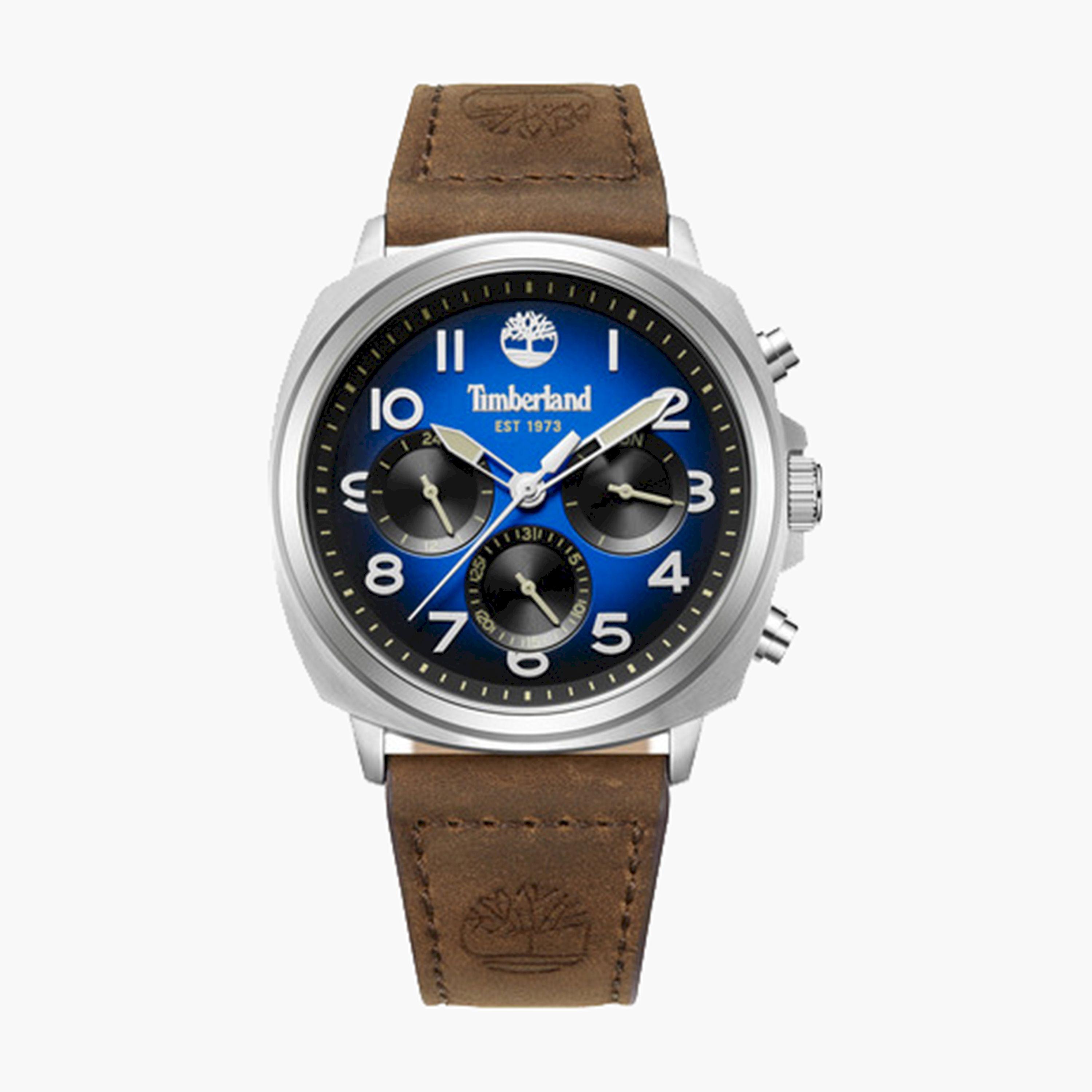 تيمبرلاند- ساعة رجالية كرونوغراف 44 مم سوار جلدي لون بني | TDWGB0042007-men-watchesandjewellery-watches-image-1