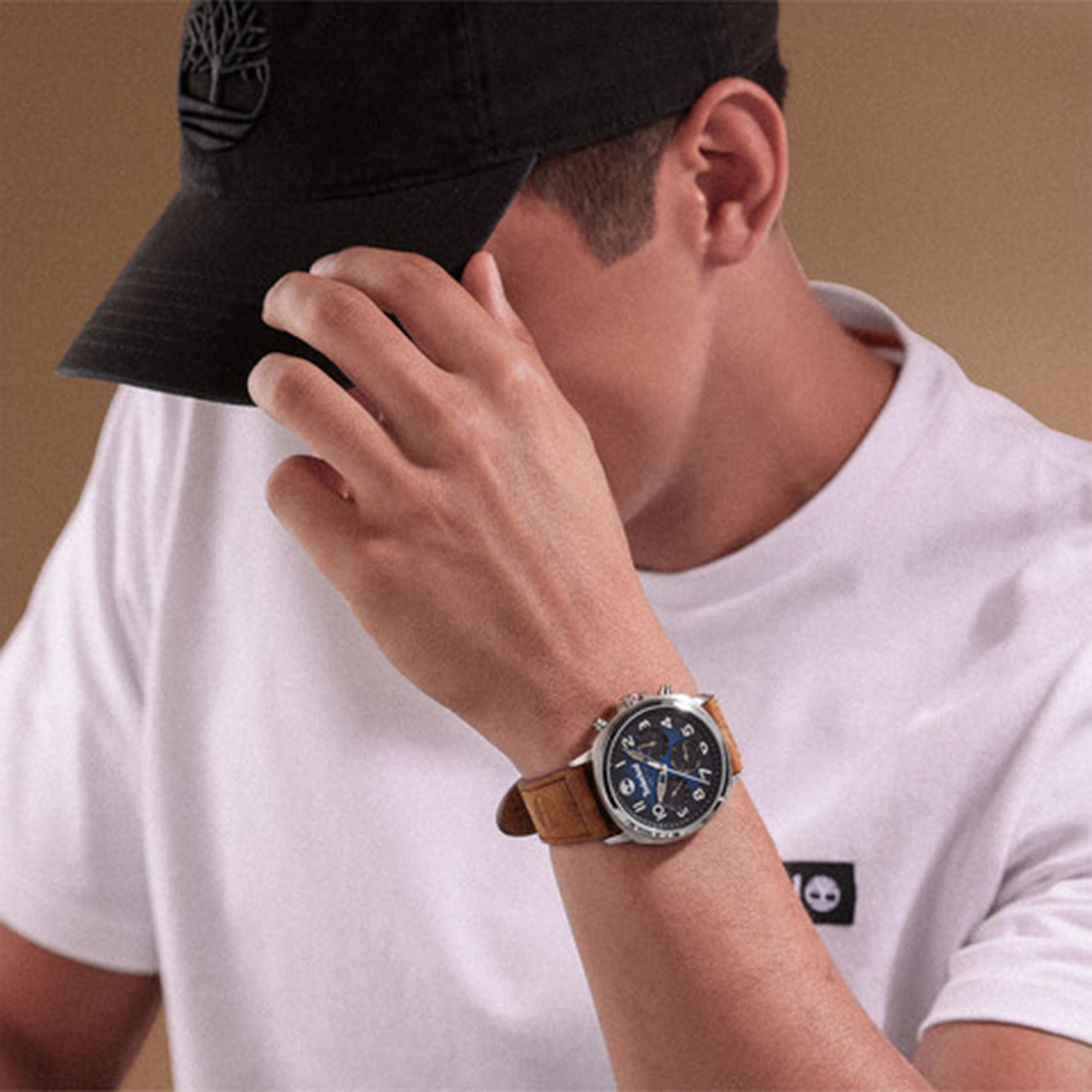 تيمبرلاند- ساعة رجالية كرونوغراف 44 مم سوار جلدي لون بني | TDWGB0042007-men-watchesandjewellery-watches-image-5
