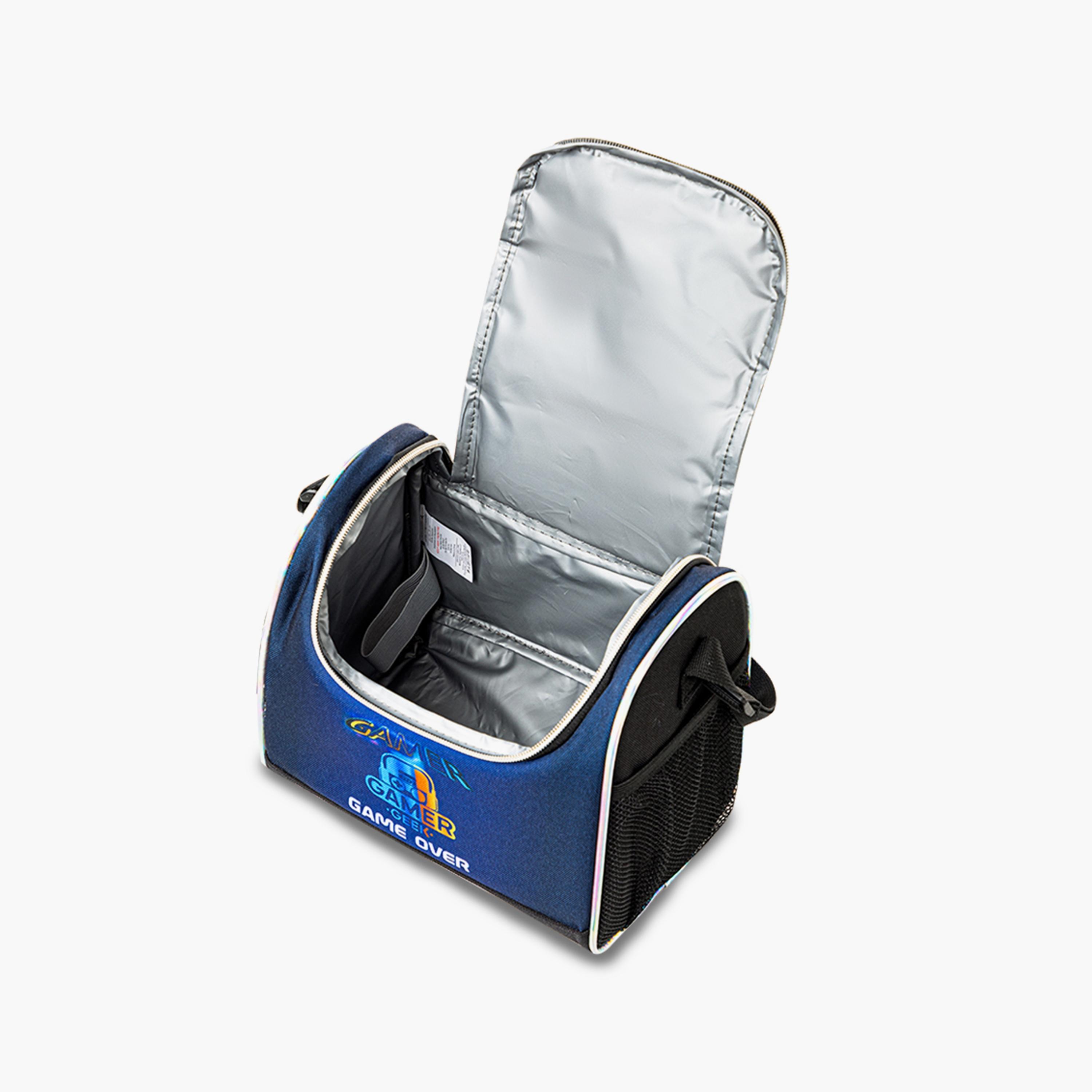 Eazy Kids 4-Wheel Trolley School Backpack with Lunch Bag & Pencil Case - Gamer Edition - 18 Inch-school-bagsandbackpacks-trolleybags-image-5