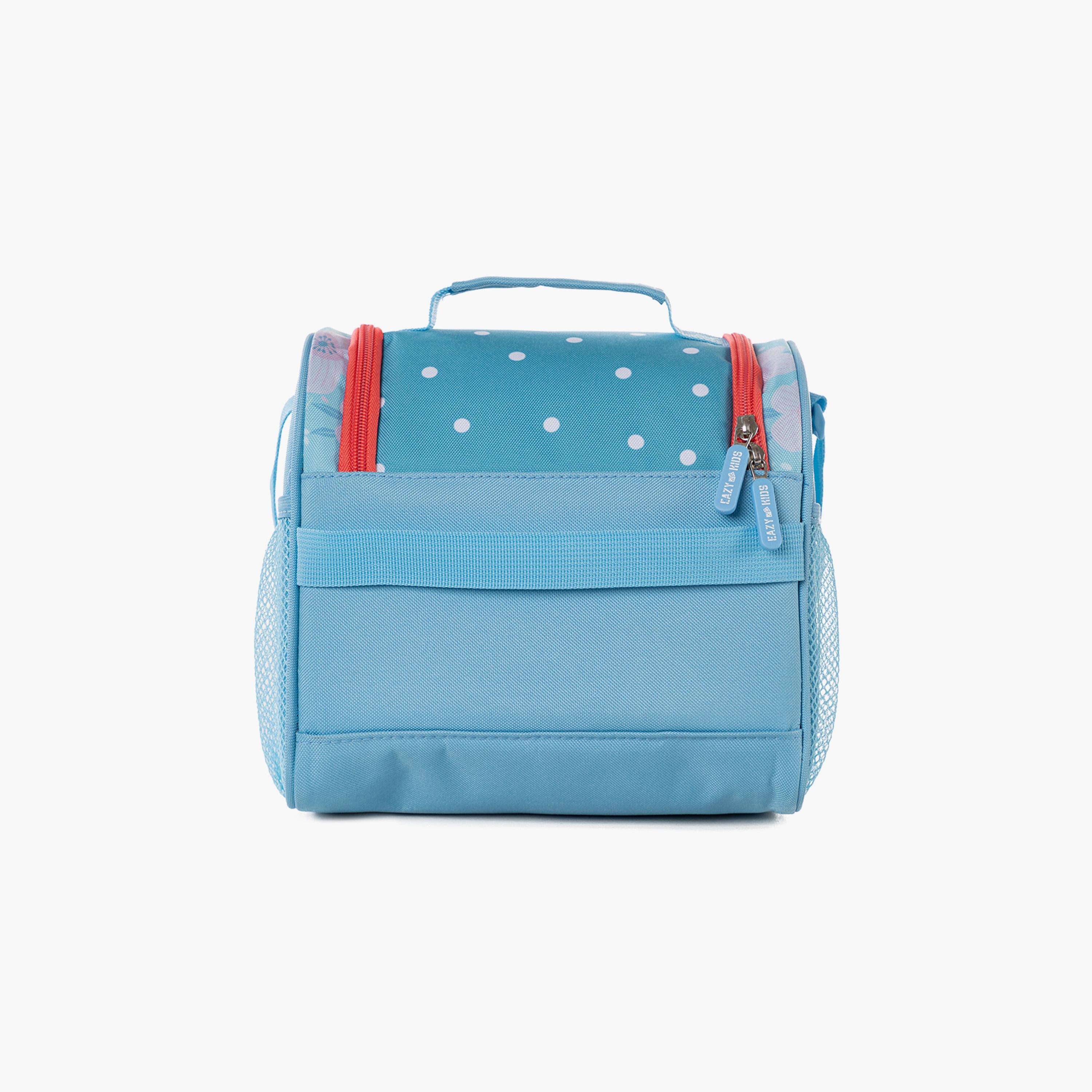 Eazy Kids 4-Wheel Trolley School Backpack with Lunch Bag & Pencil Case - Floral Edition - 18 Inch-school-bagsandbackpacks-trolleybags-image-4