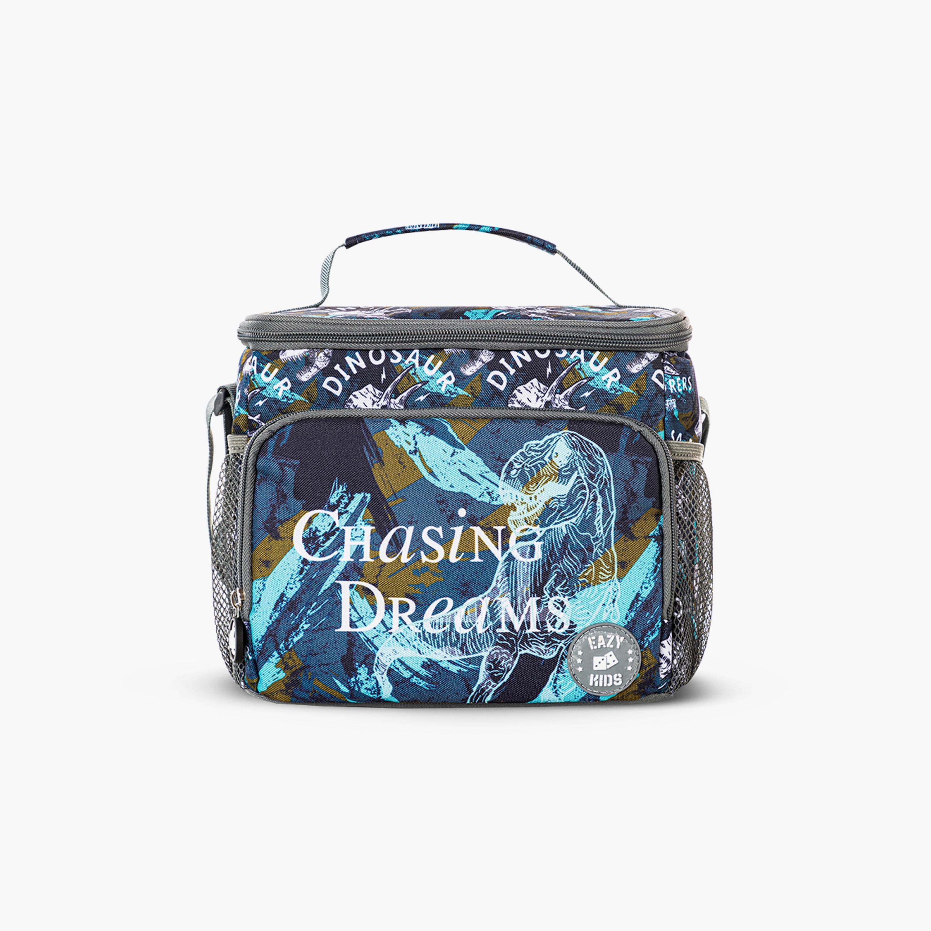 Eazy Kids Printed Trolley Backpack with Lunch Bag & Pencil Case - T Rex - 18 Inch-school-bagsandbackpacks-trolleybags-image-13