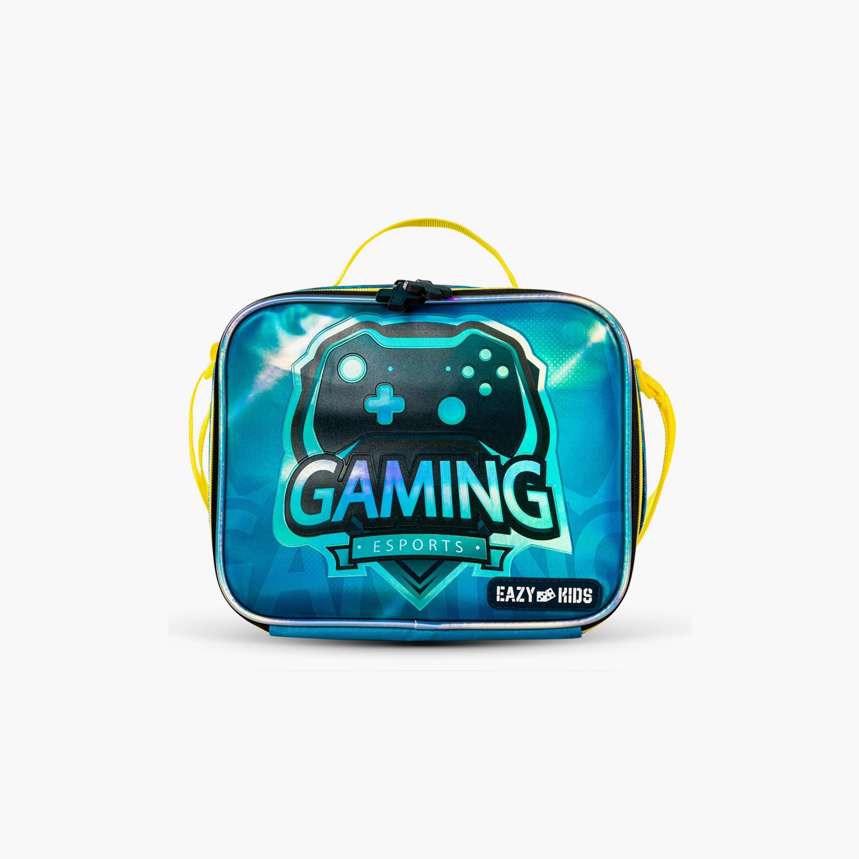 Eazy Kids Printed Backpack with Lunch Bag & Pencil Case - Gaming - 16 Inch-school-bagsandbackpacks-sets-image-5