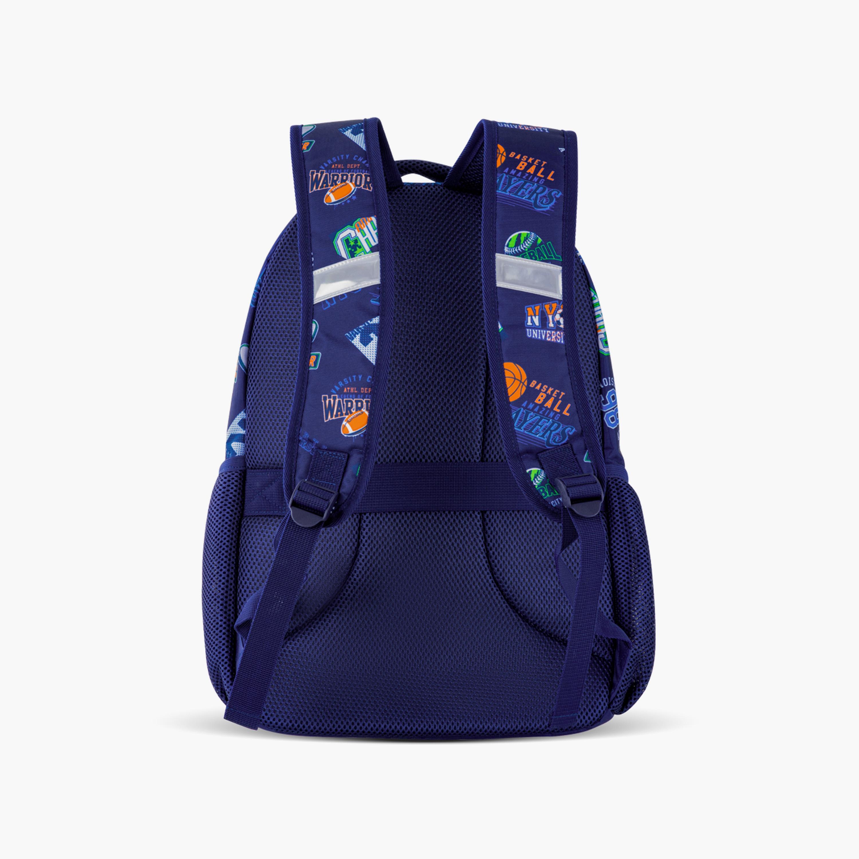 Eazy Kids Printed Backpack with Lunch Bag & Pencil Case - Basket Ball - 18 Inch-school-bagsandbackpacks-sets-image-6