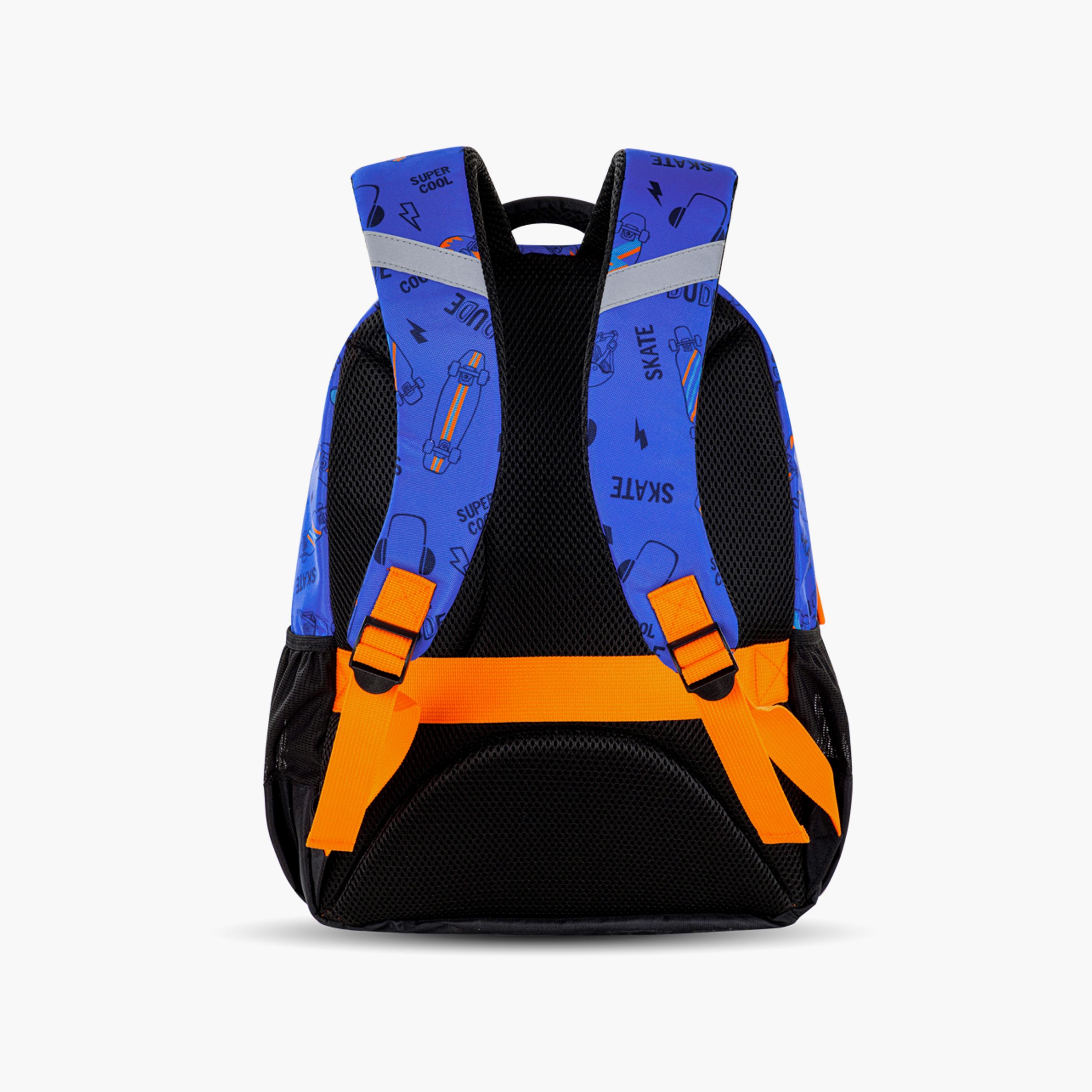 Eazy Kids Printed Backpack with Lunch Bag & Pencil Case - Skate Board - 17 Inch-school-bagsandbackpacks-sets-image-6