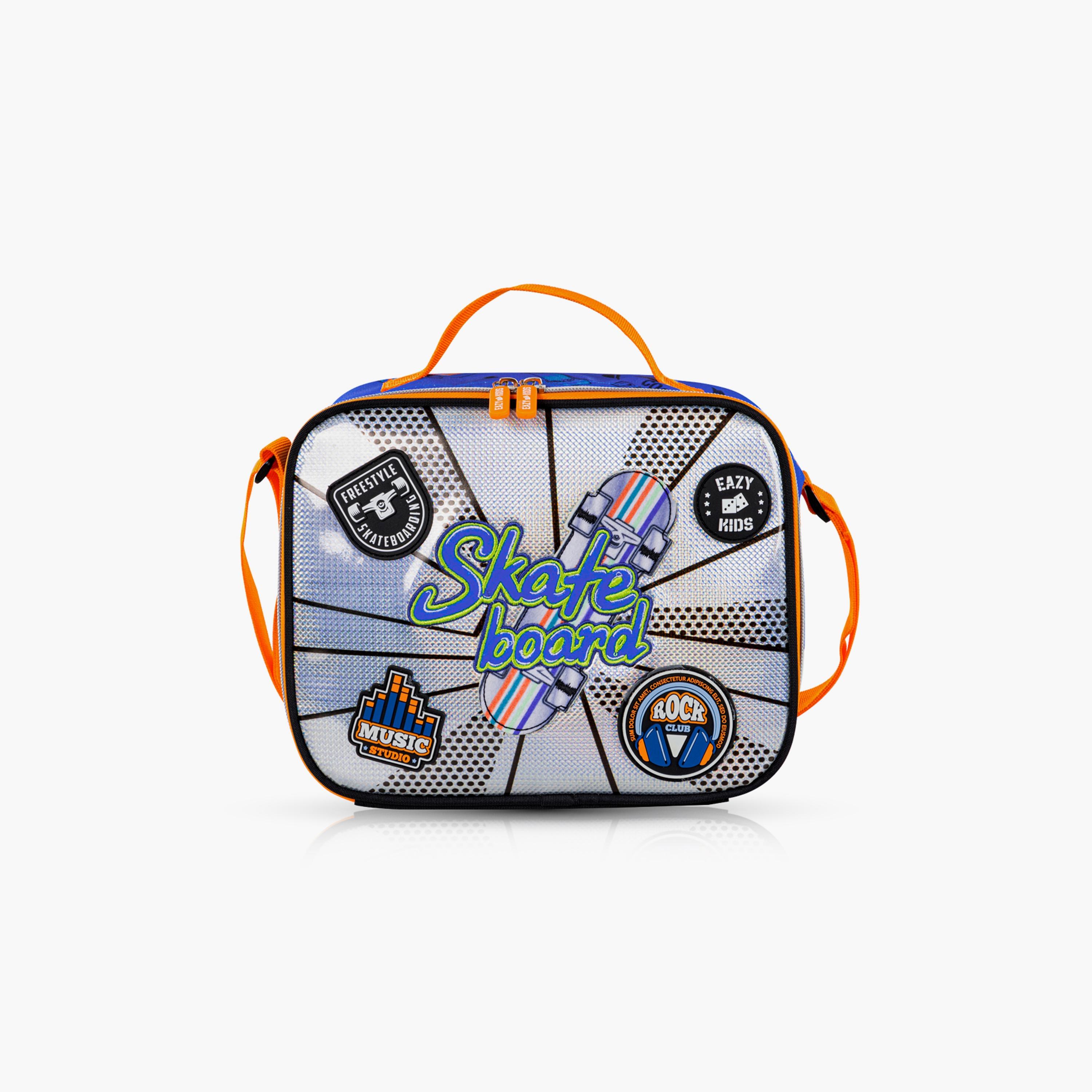 Eazy Kids Printed Backpack with Lunch Bag & Pencil Case - Skate Board - 17 Inch-school-bagsandbackpacks-sets-image-7