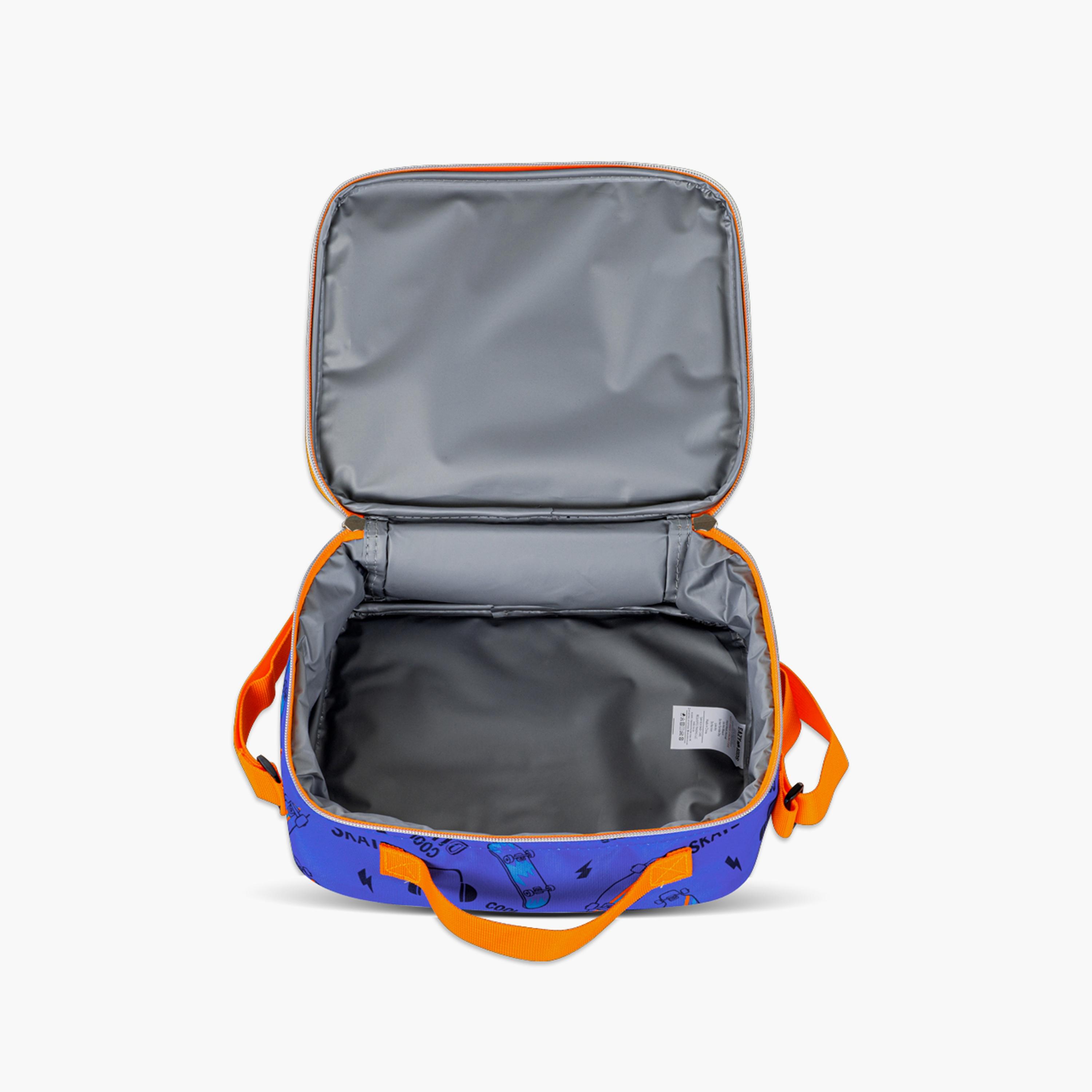Eazy Kids Printed Backpack with Lunch Bag & Pencil Case - Skate Board - 17 Inch-school-bagsandbackpacks-sets-image-8