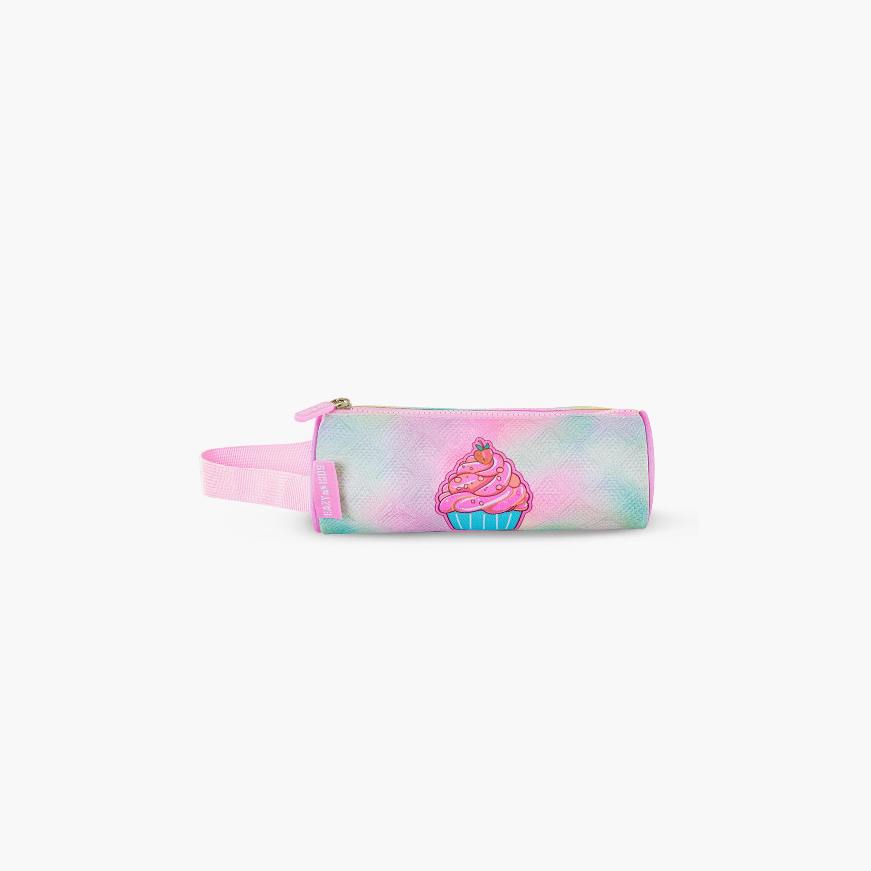 Eazy Kids Printed Backpack with Lunch Bag & Pencil Case - Sugar Pop - Pink - 17 Inch-school-bagsandbackpacks-sets-image-2