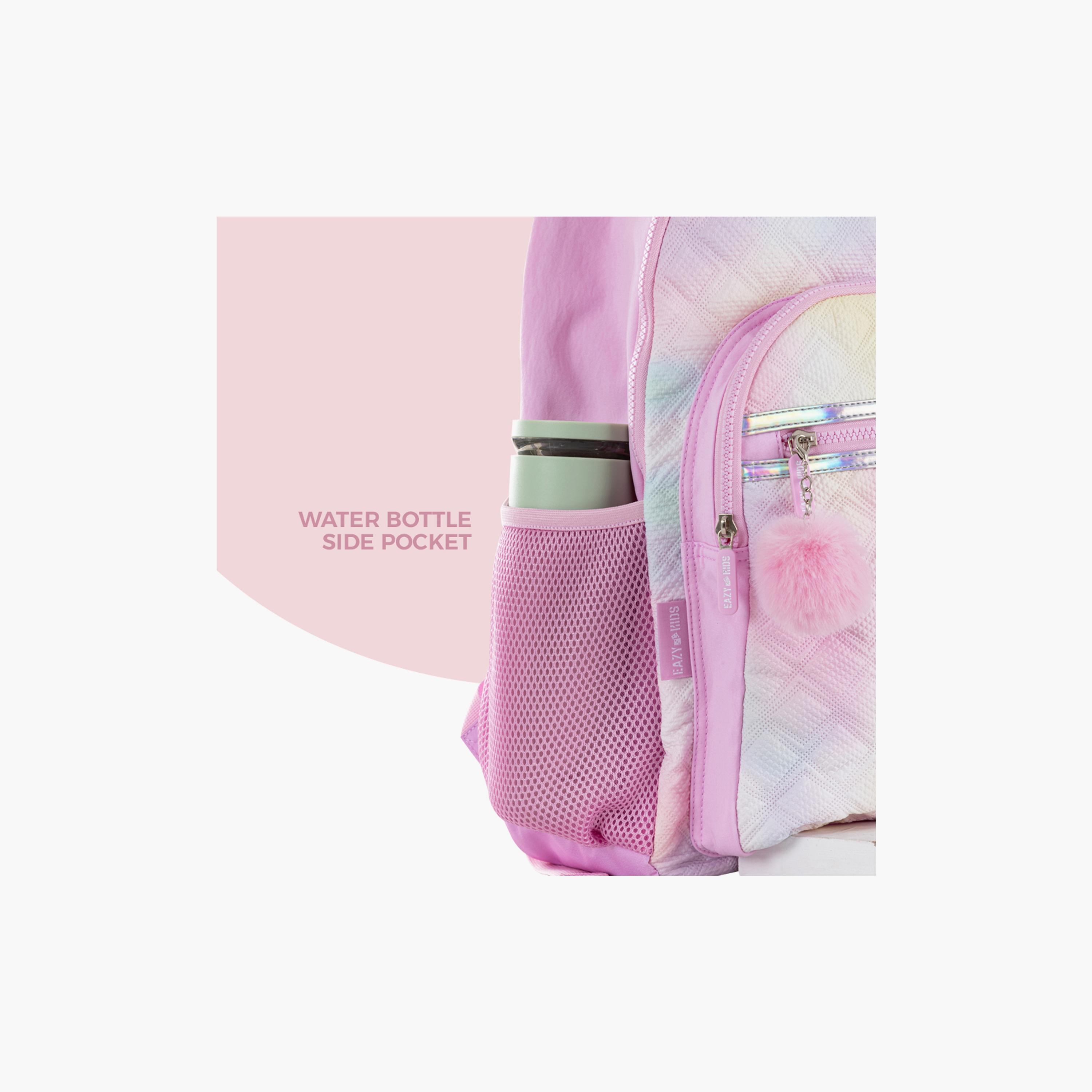 Eazy Kids Printed Backpack with Lunch Bag & Pencil Case - Sugar Pop - Pink - 17 Inch-school-bagsandbackpacks-sets-image-8