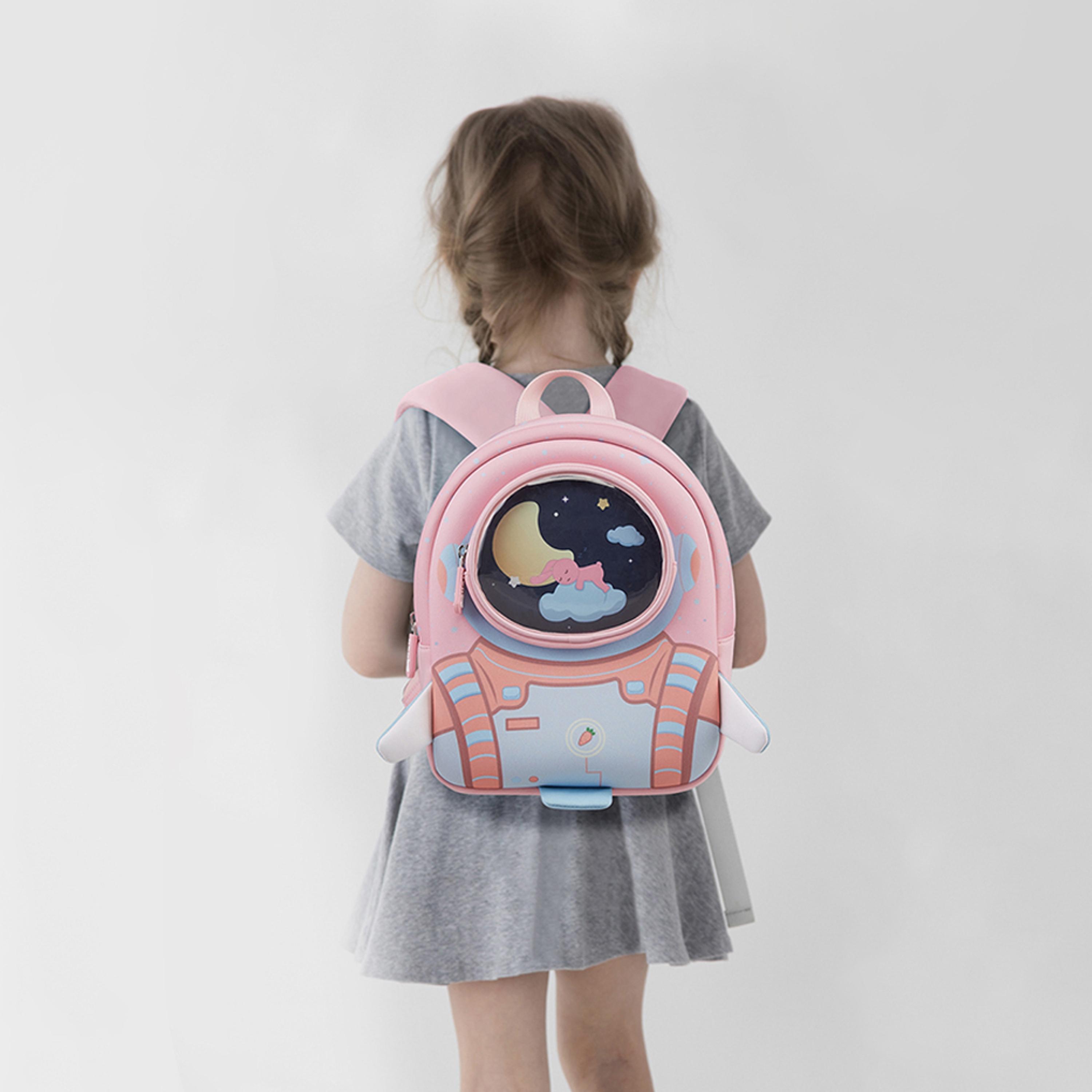 حقيبة مدرسية ثلاثية الأبعاد من نوهوو - رائد فضاء - وردي - 10 بوصات-school-bagsandbackpacks-backpacks-image-2