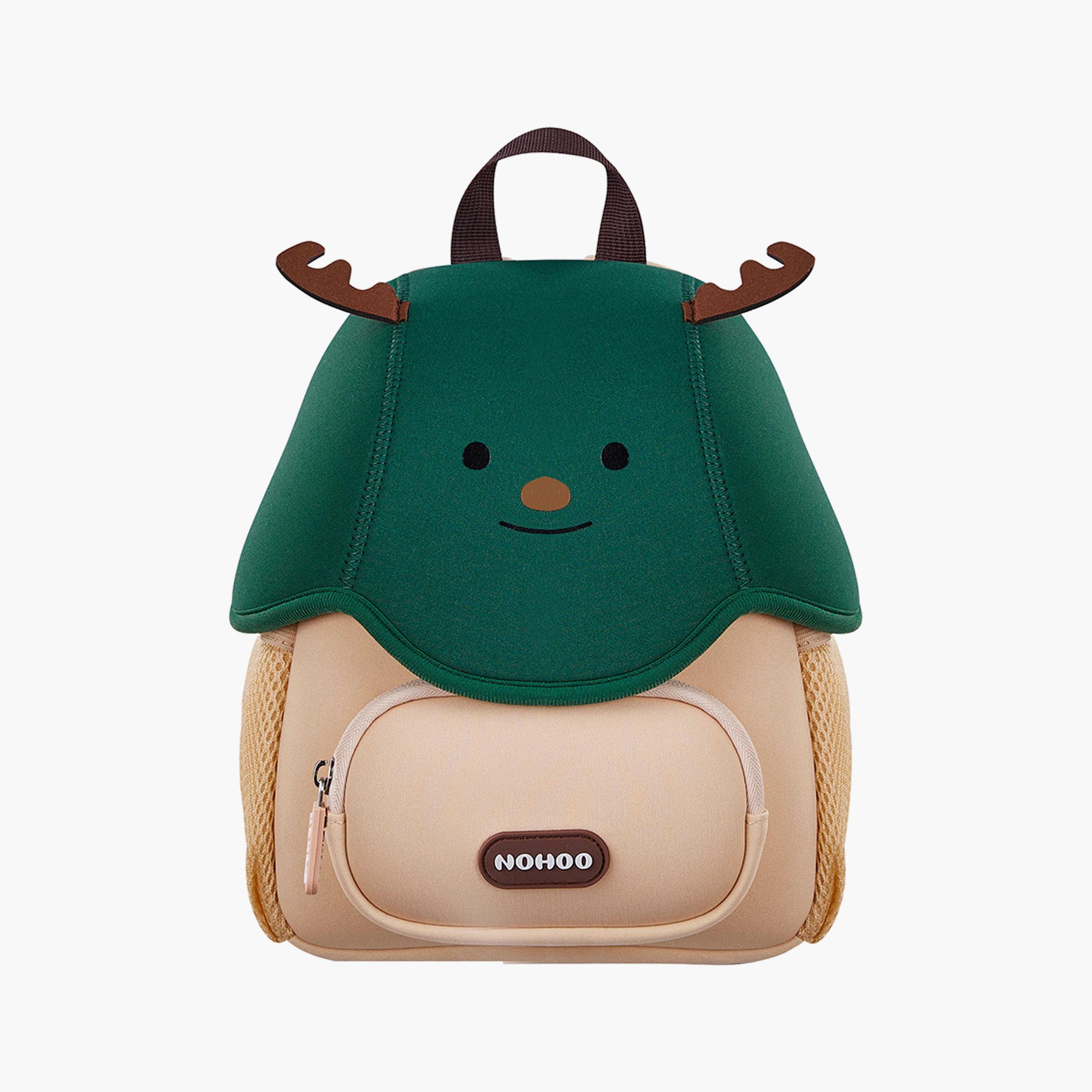 حقيبة مدرسية ثلاثية الأبعاد من نوهوو - رنة لطيفة - خضراء - 10 بوصات-school-bagsandbackpacks-backpacks-image-1