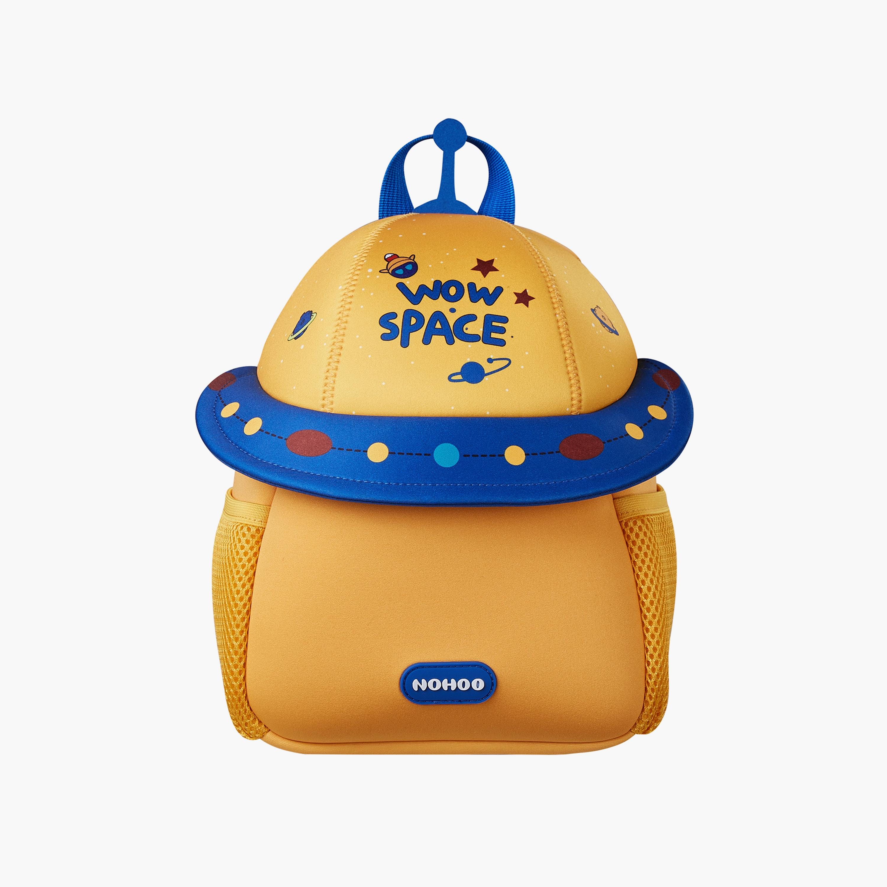 Nohoo 3D School Bag - Cute UFO - Yellow - 10 Inch-school-bagsandbackpacks-backpacks-image-1