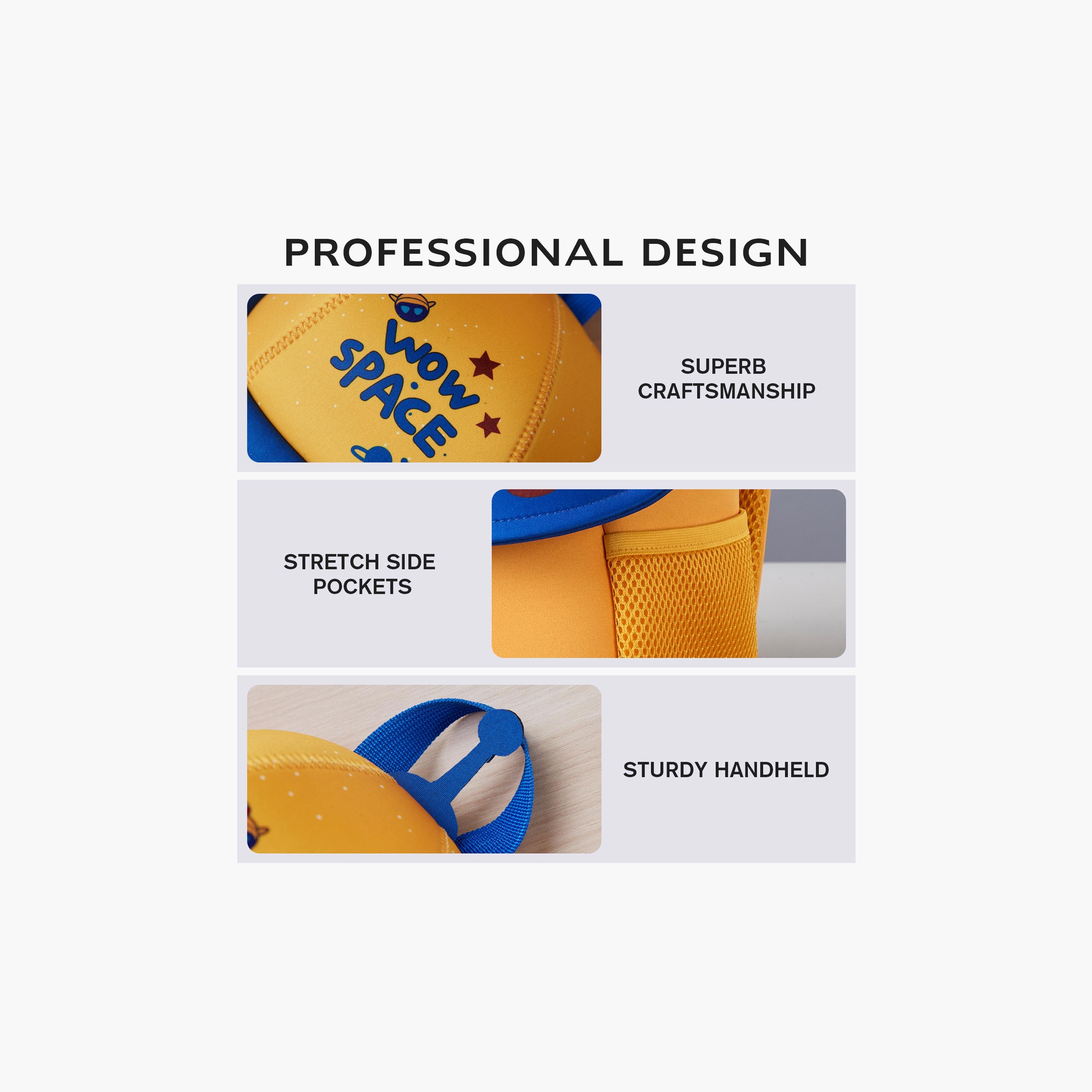 Nohoo 3D School Bag - Cute UFO - Yellow - 10 Inch-school-bagsandbackpacks-backpacks-image-2