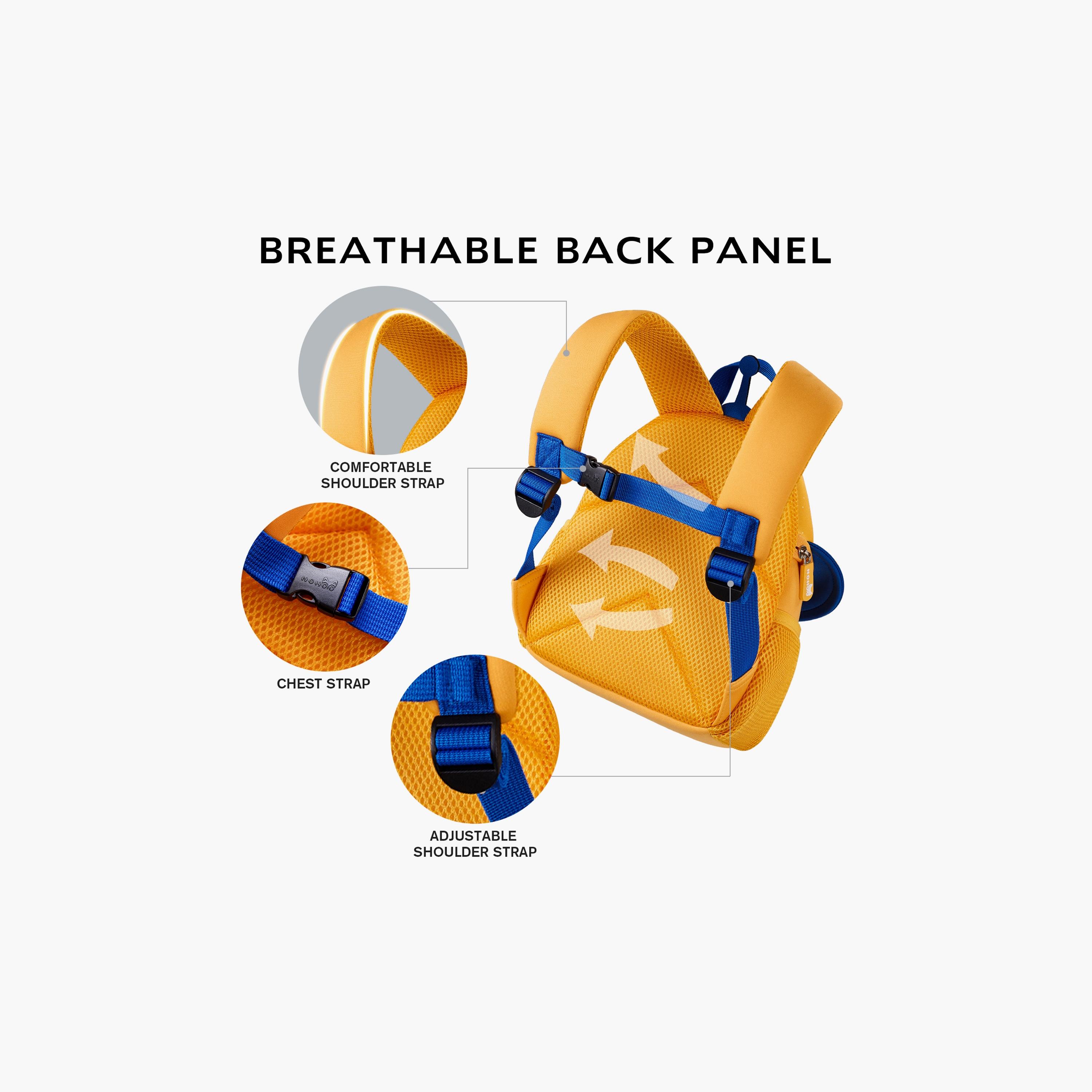 Nohoo 3D School Bag - Cute UFO - Yellow - 10 Inch-school-bagsandbackpacks-backpacks-image-3