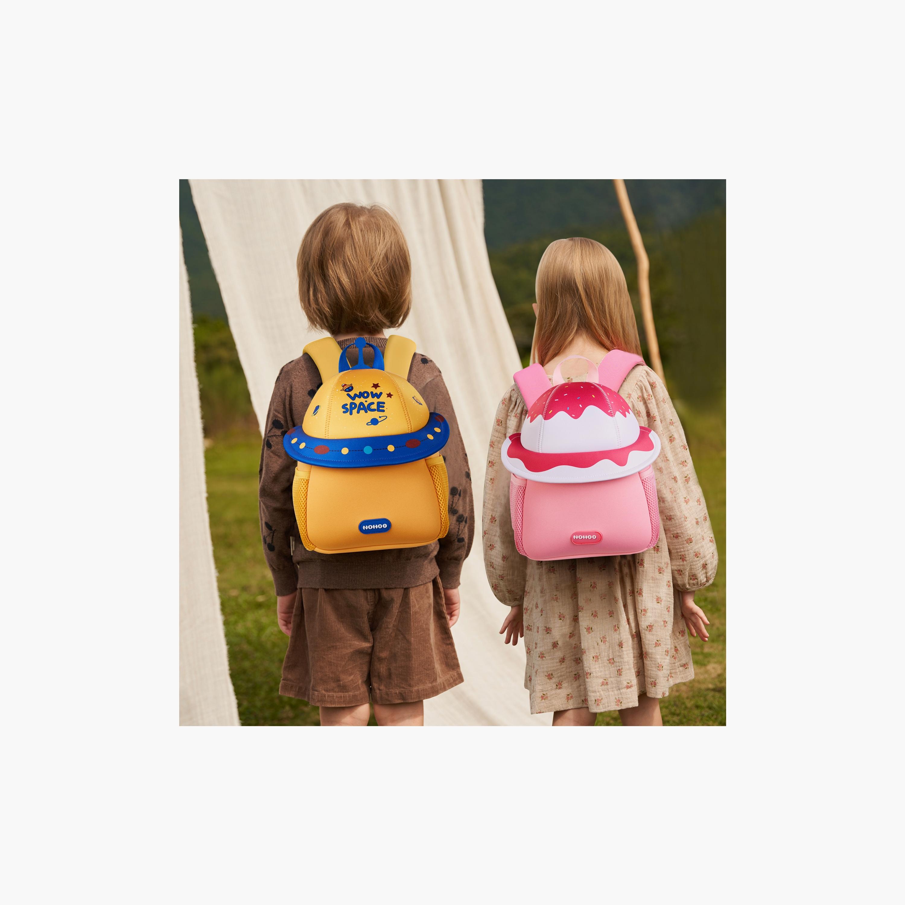 Nohoo 3D School Bag - Cute UFO - Yellow - 10 Inch-school-bagsandbackpacks-backpacks-image-6
