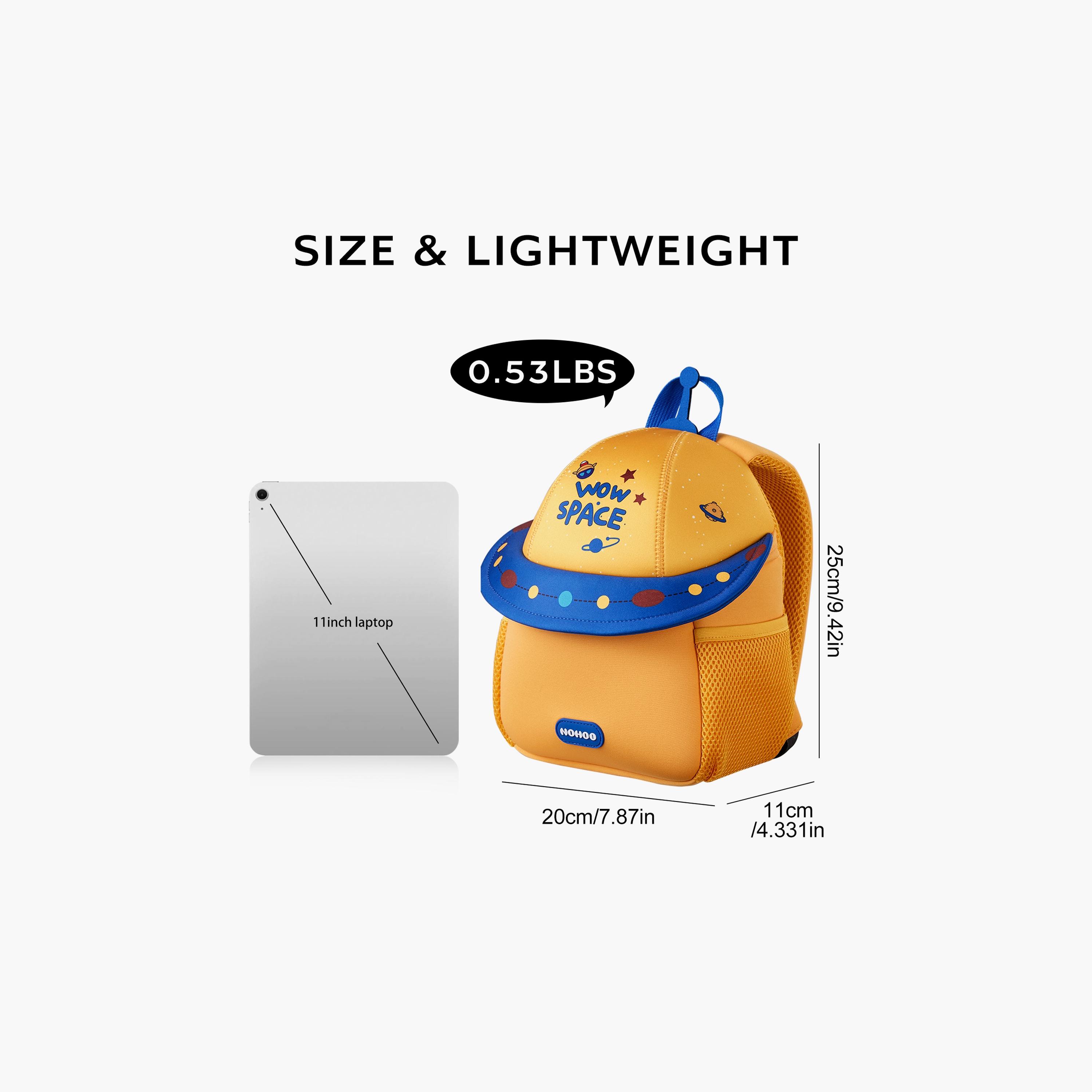 Nohoo 3D School Bag - Cute UFO - Yellow - 10 Inch-school-bagsandbackpacks-backpacks-image-7