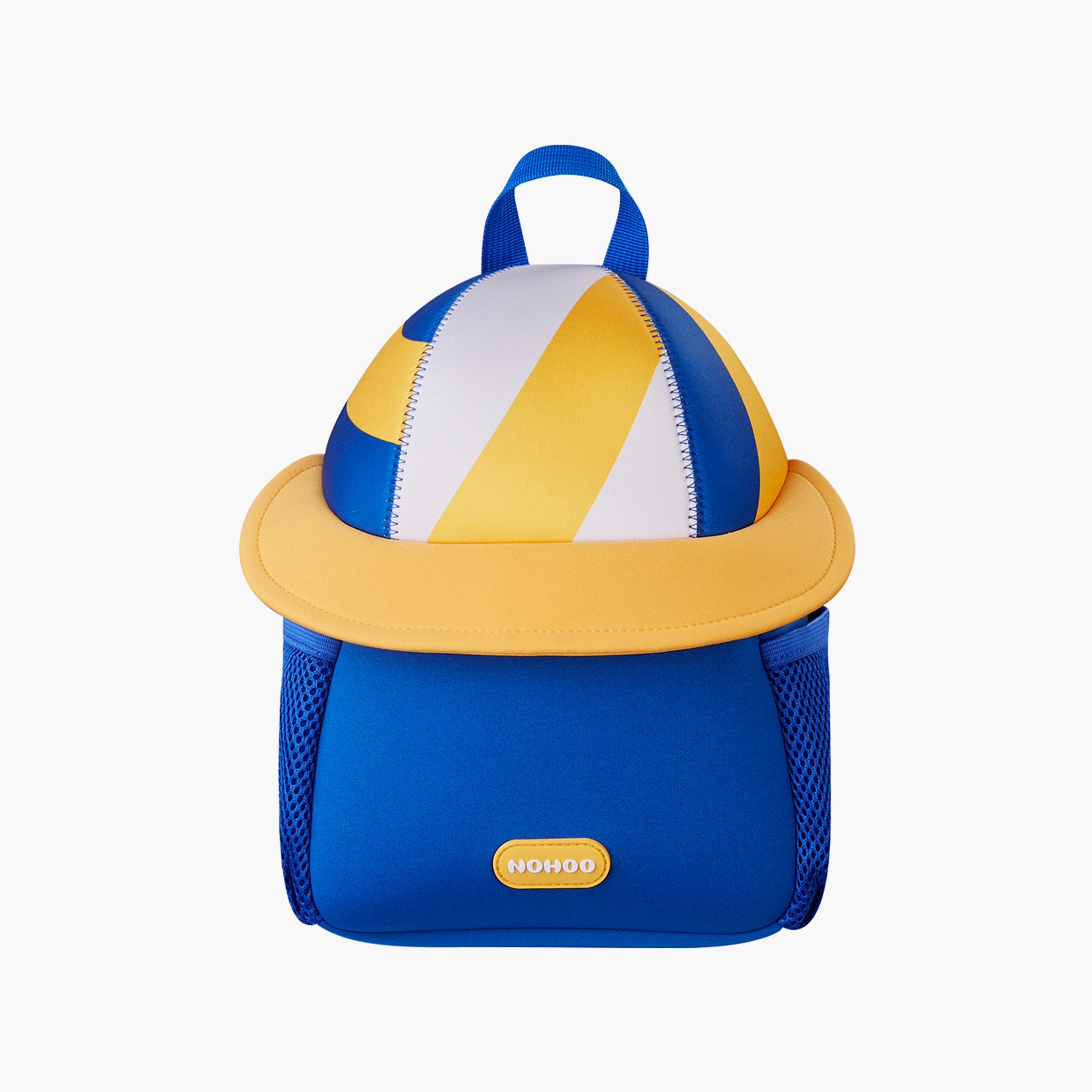 حقيبة مدرسية ثلاثية الأبعاد من نوهوو - كرة طائرة لطيفة - زرقاء - 10 بوصات-school-bagsandbackpacks-backpacks-image-1