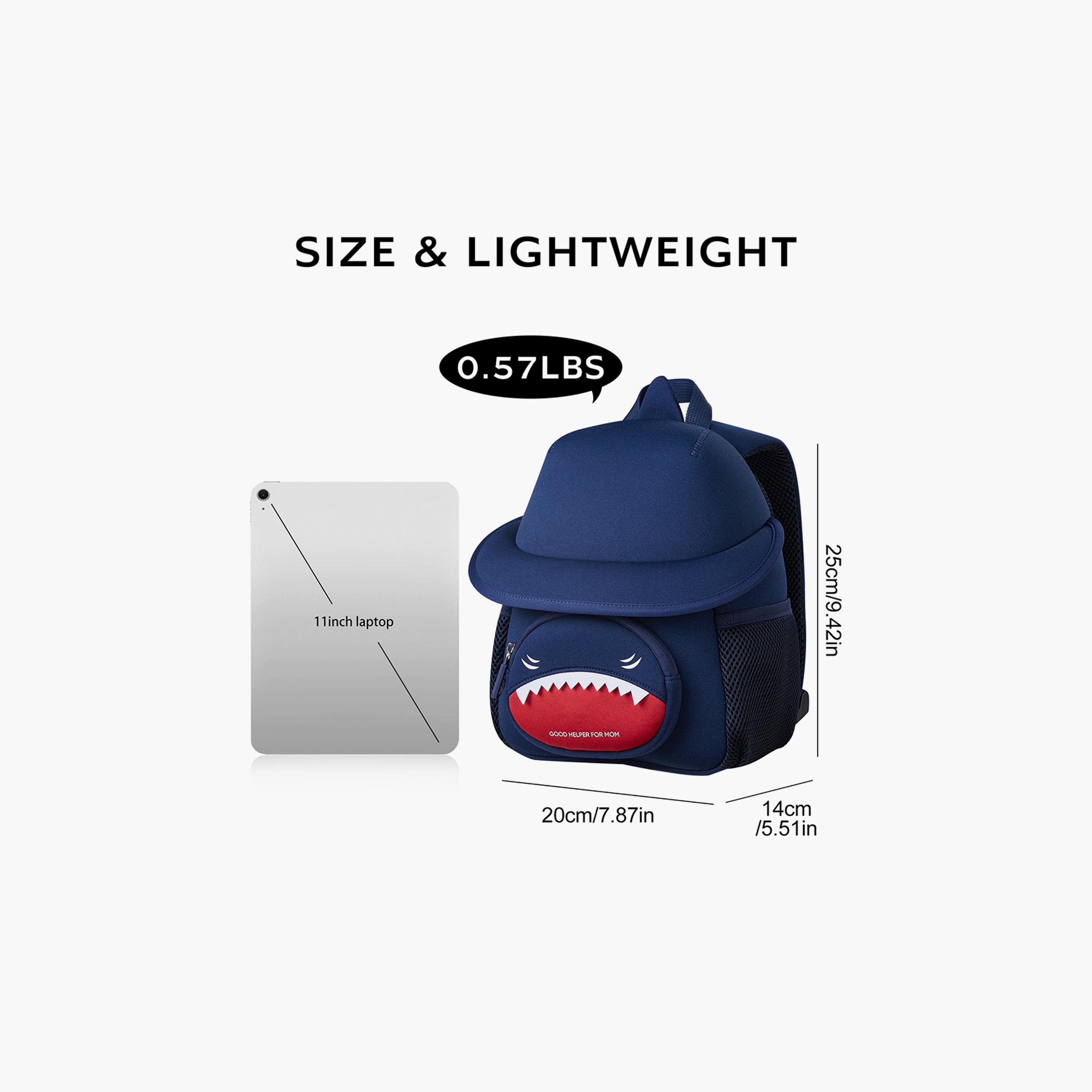 Nohoo 3D School Bag - Cute Shark - Dark Blue - 10 Inch-school-bagsandbackpacks-backpacks-image-6