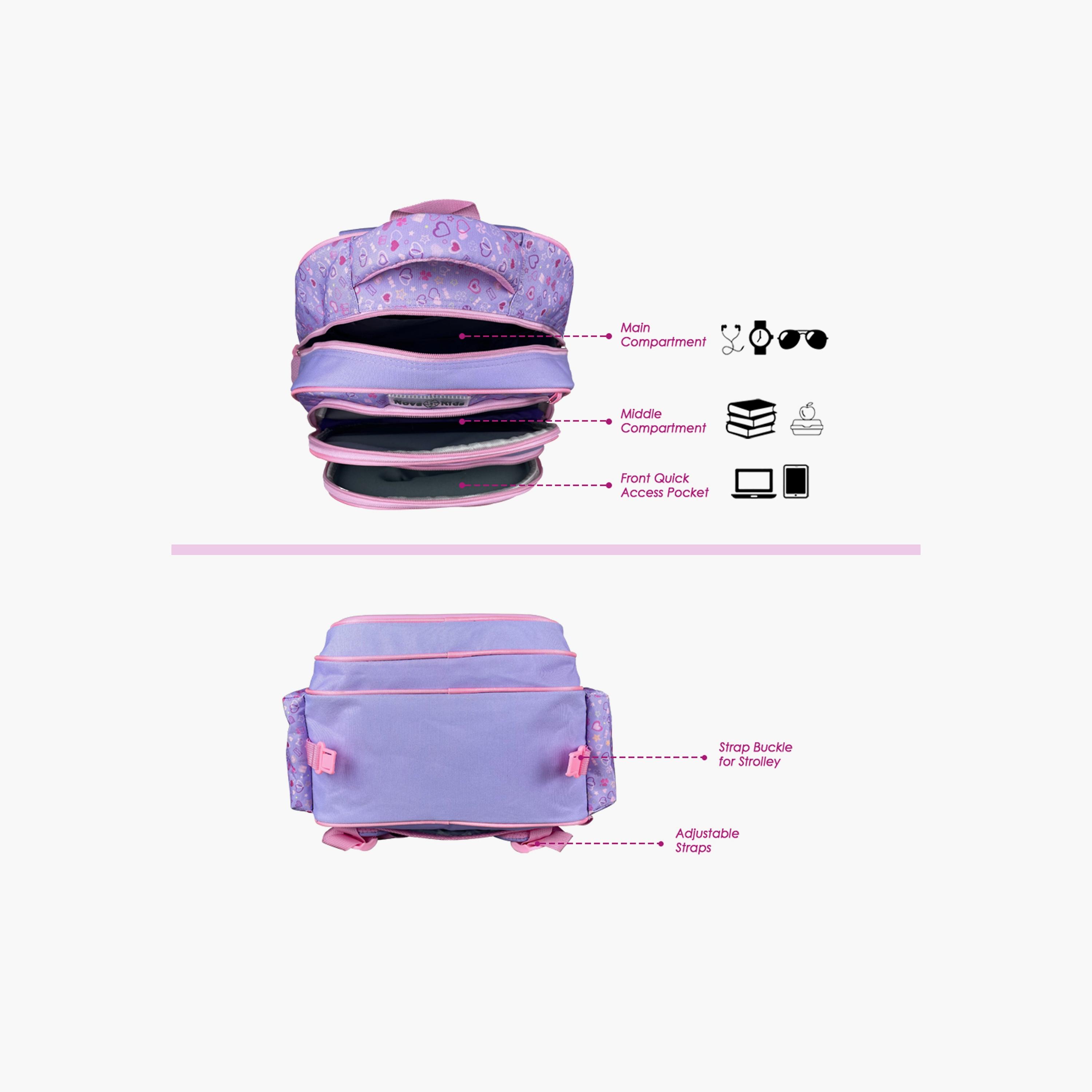 Nova Kids 3D School Bag - Ballerina - Pink - 16.5 Inch-school-bagsandbackpacks-backpacks-image-11