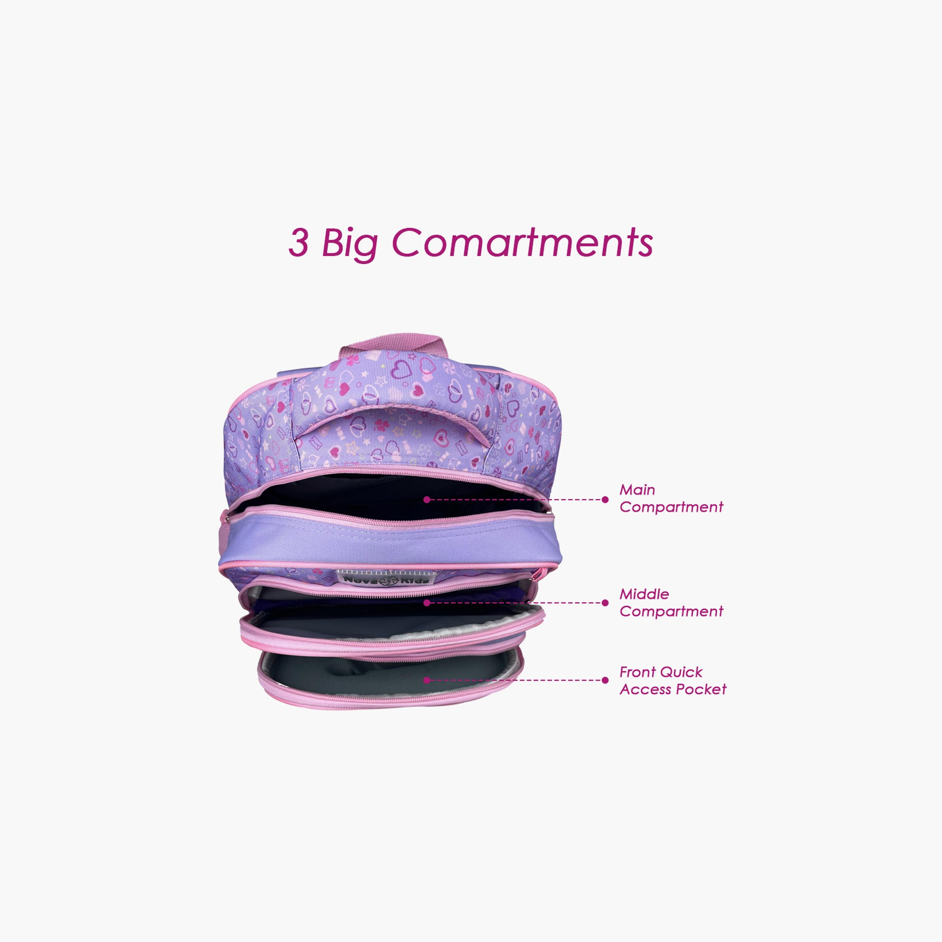Nova Kids 3D School Bag - Ballerina - Pink - 16.5 Inch-school-bagsandbackpacks-backpacks-image-8