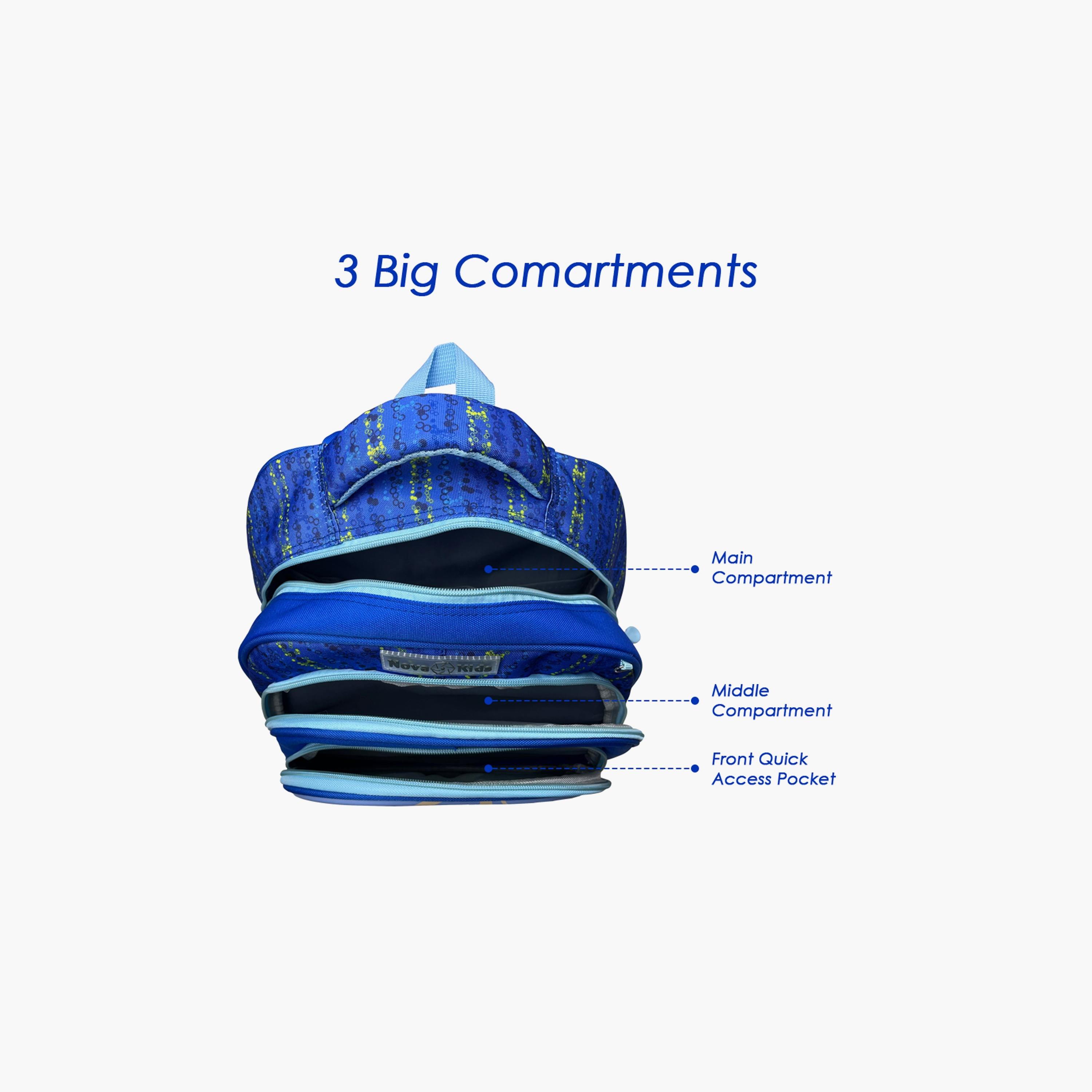 Nova Kids 3D School Bag - Skater - Blue - 16.5 Inch-school-bagsandbackpacks-backpacks-image-8