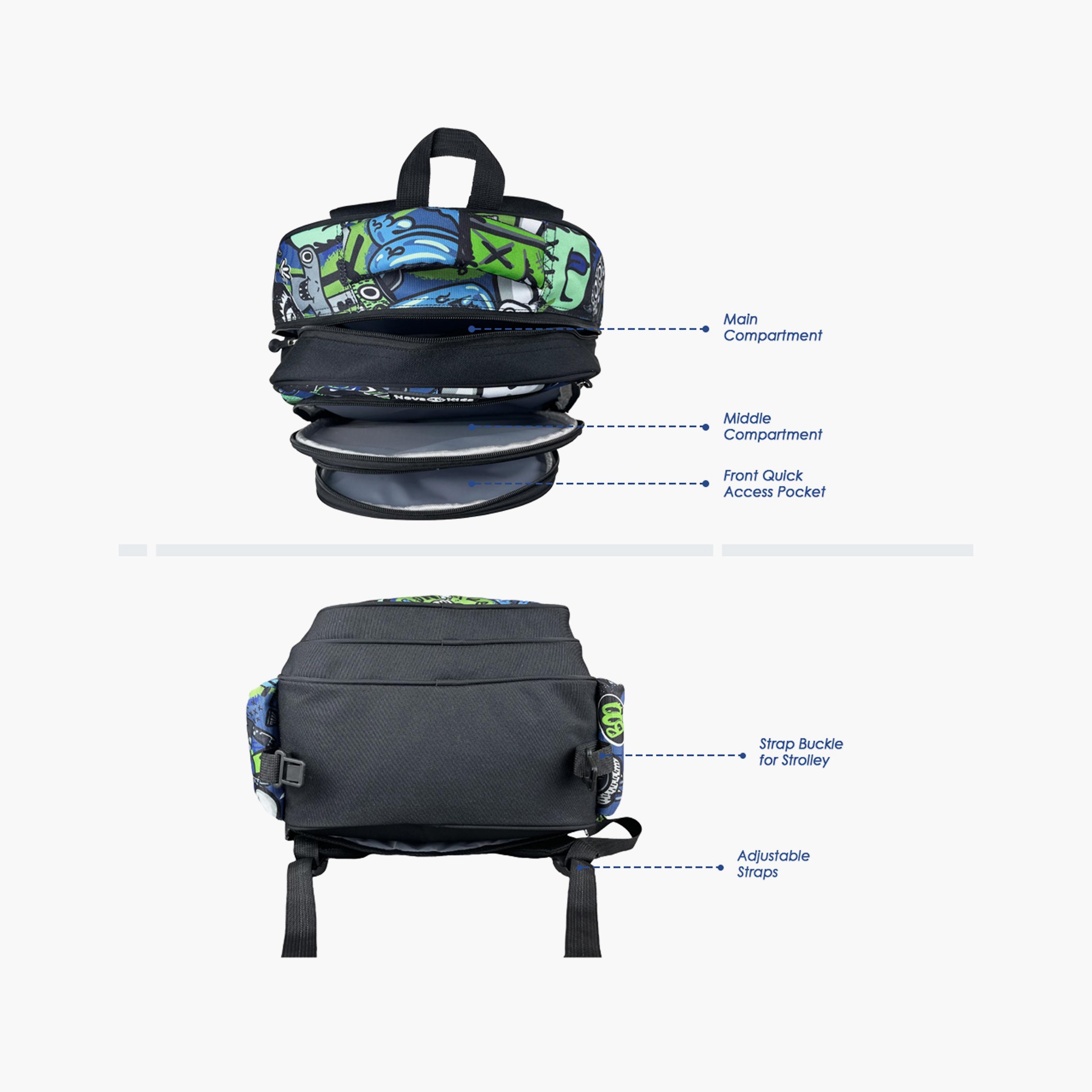 Nova Kids School Bag - GenZ - Black - 17.5 Inch-school-bagsandbackpacks-backpacks-image-11