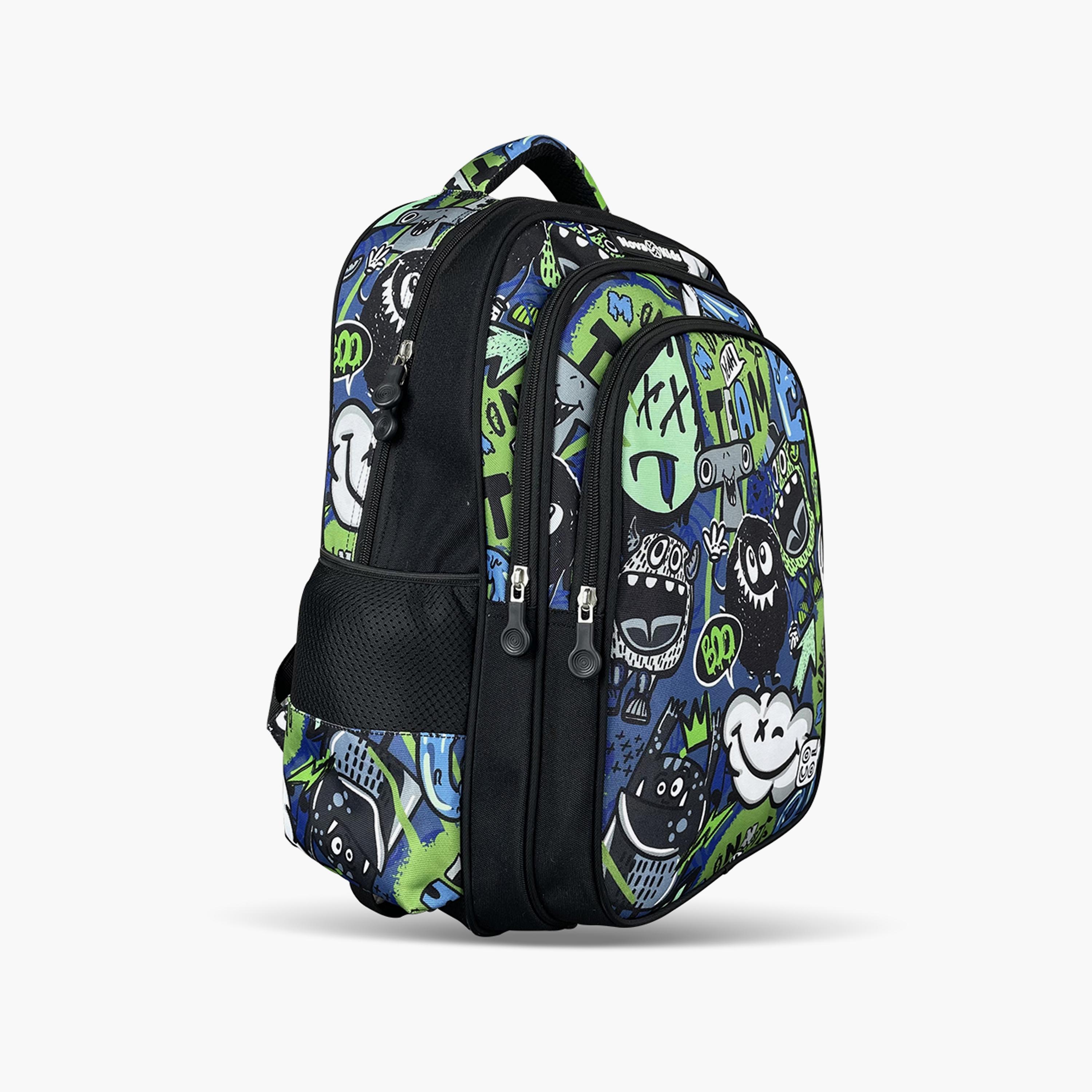 Nova Kids School Bag - GenZ - Black - 17.5 Inch-school-bagsandbackpacks-backpacks-image-4