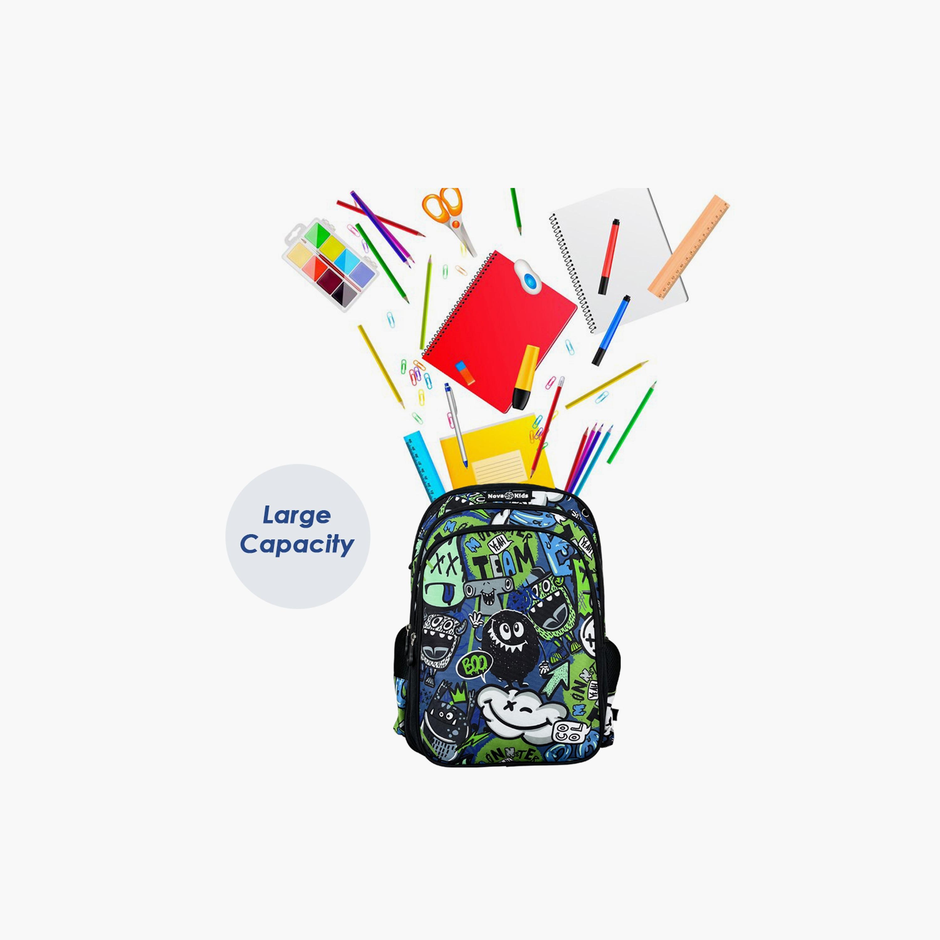 Nova Kids School Bag - GenZ - Black - 17.5 Inch-school-bagsandbackpacks-backpacks-image-9