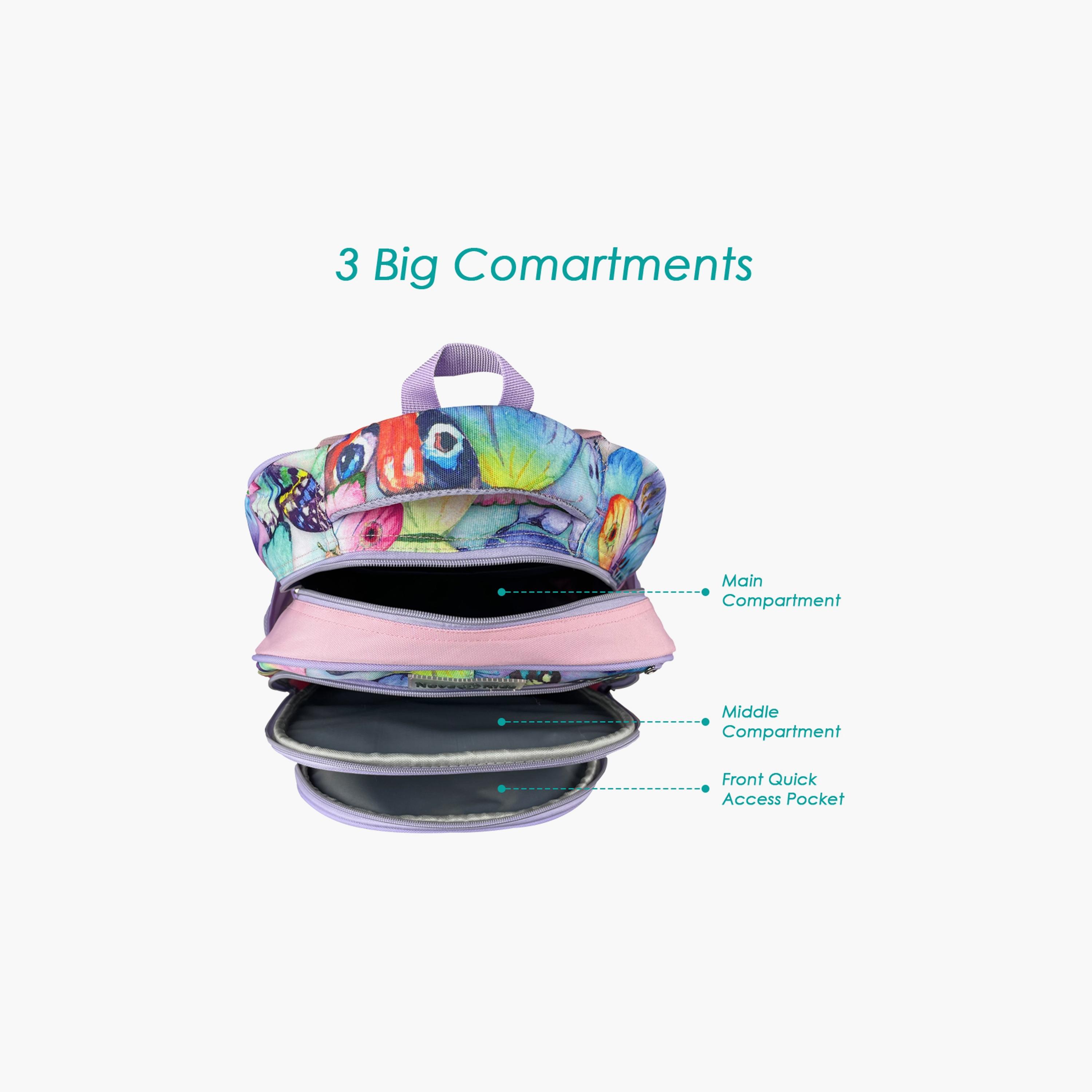 Nova Kids School Bag - Butterfly - Purple - 17.5 Inch-school-bagsandbackpacks-backpacks-image-8