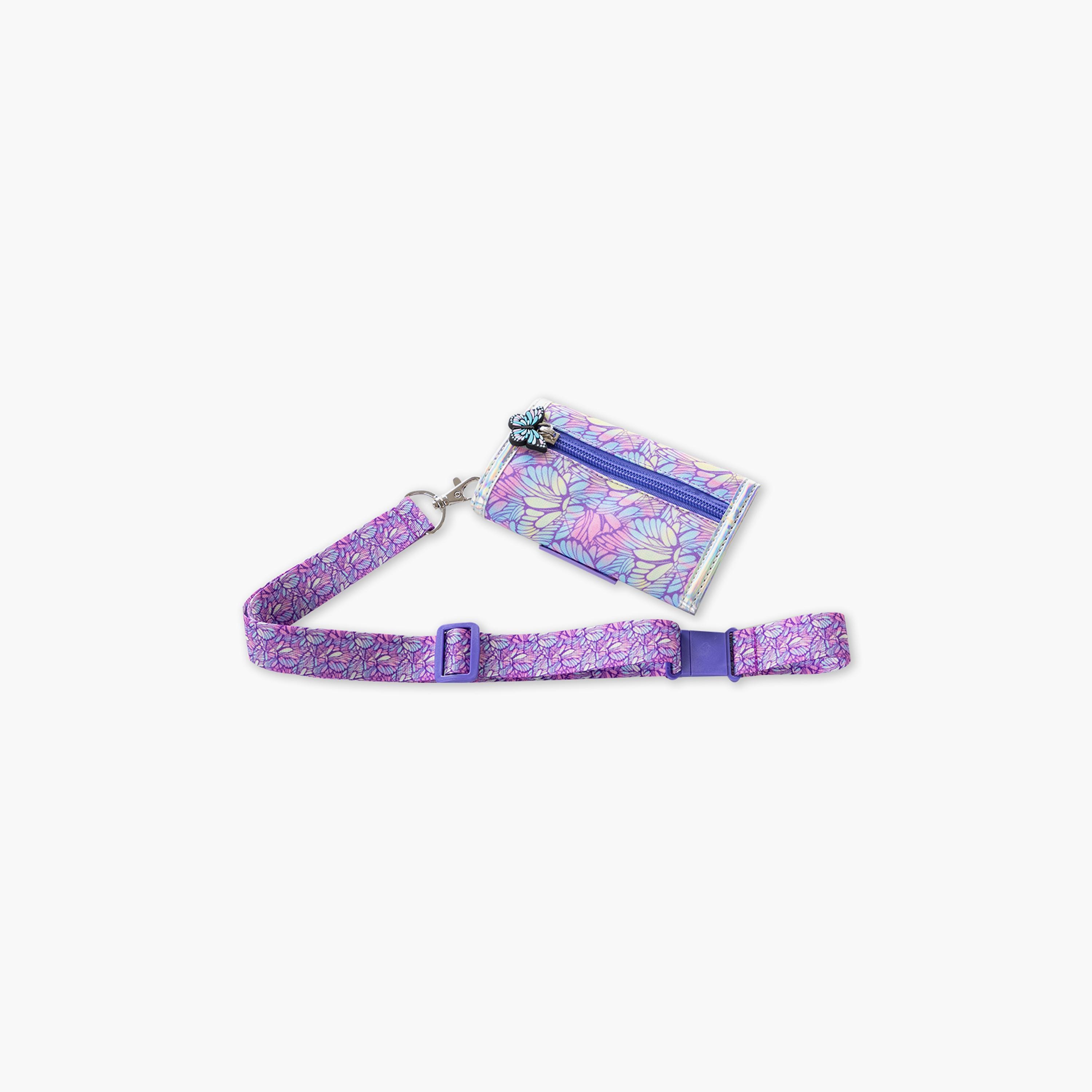 Eazy Kids Printed Wallet - Butterfly - Purple-girls-accessories-bags-image-2