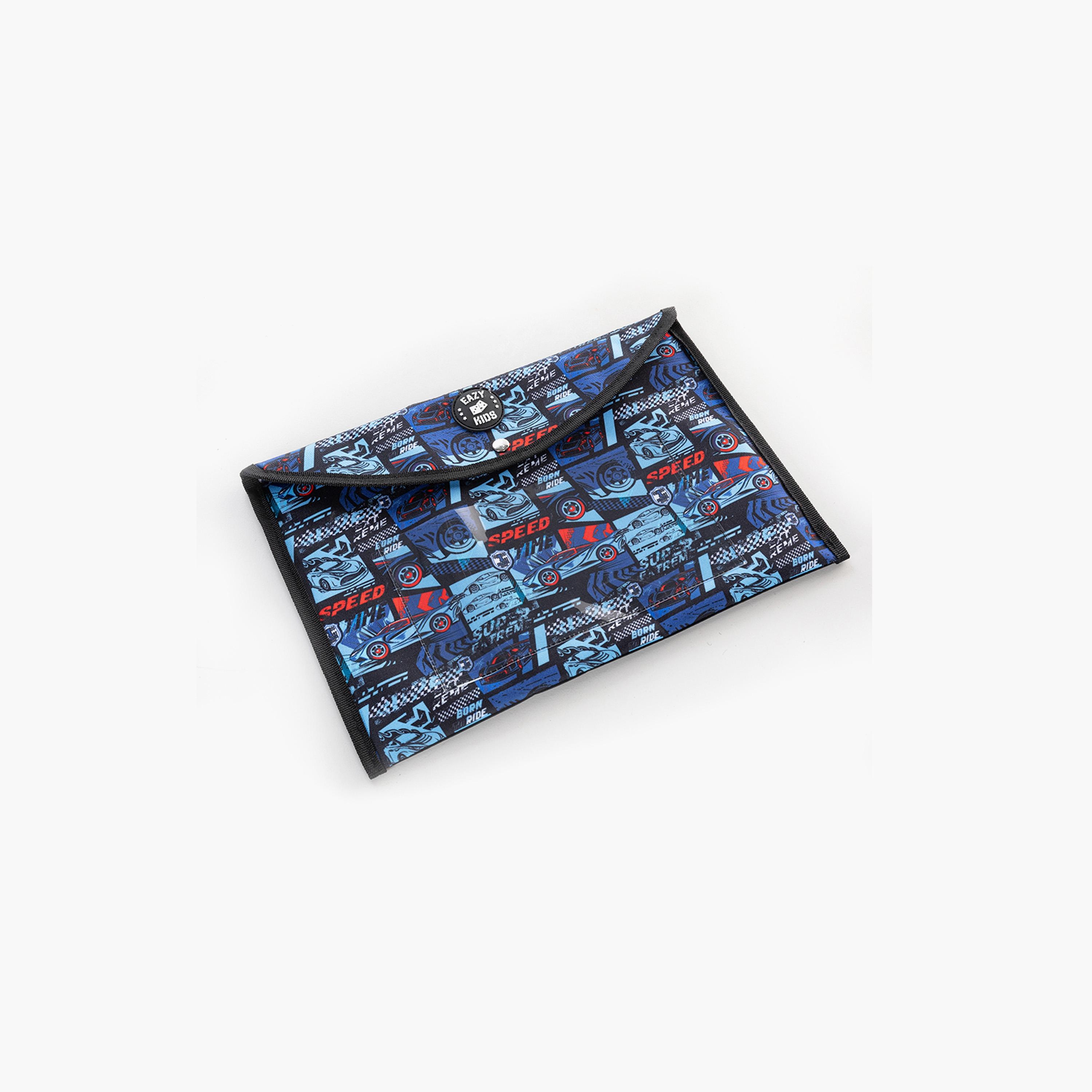 Eazy Kids Printed File Folder - Chasing Dreams - Drift Racing-school-stationery-accessories-image-1