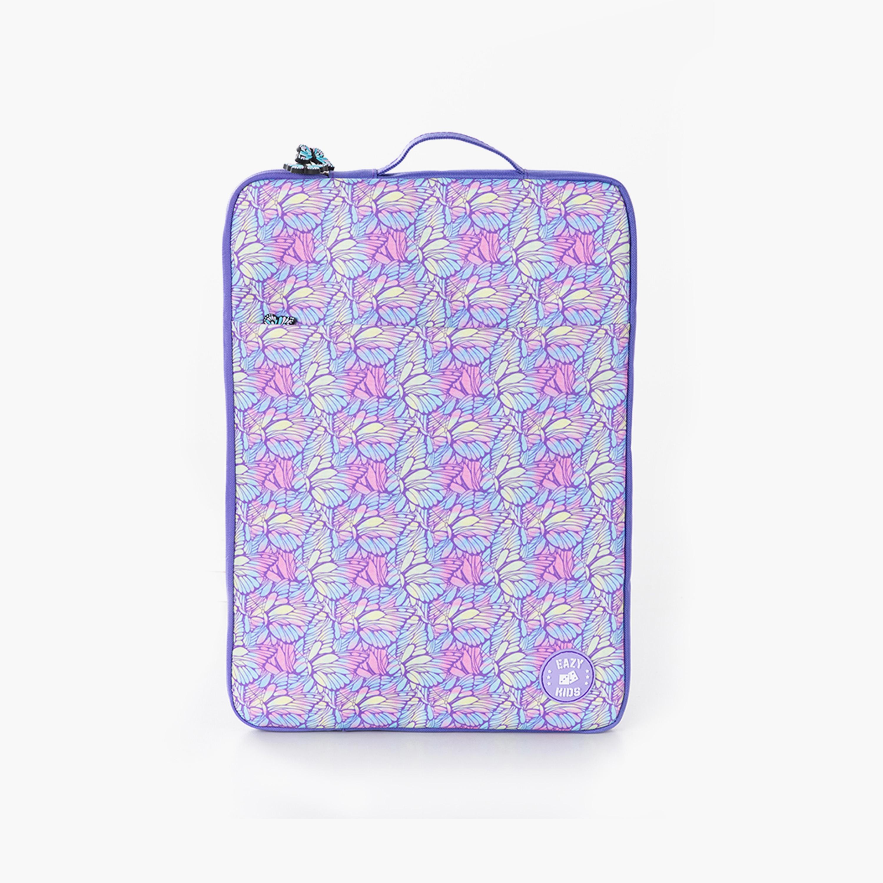 Eazy Kids Printed iPad Sleeve - Butterfly - Purple-girls-accessories-bags-image-1