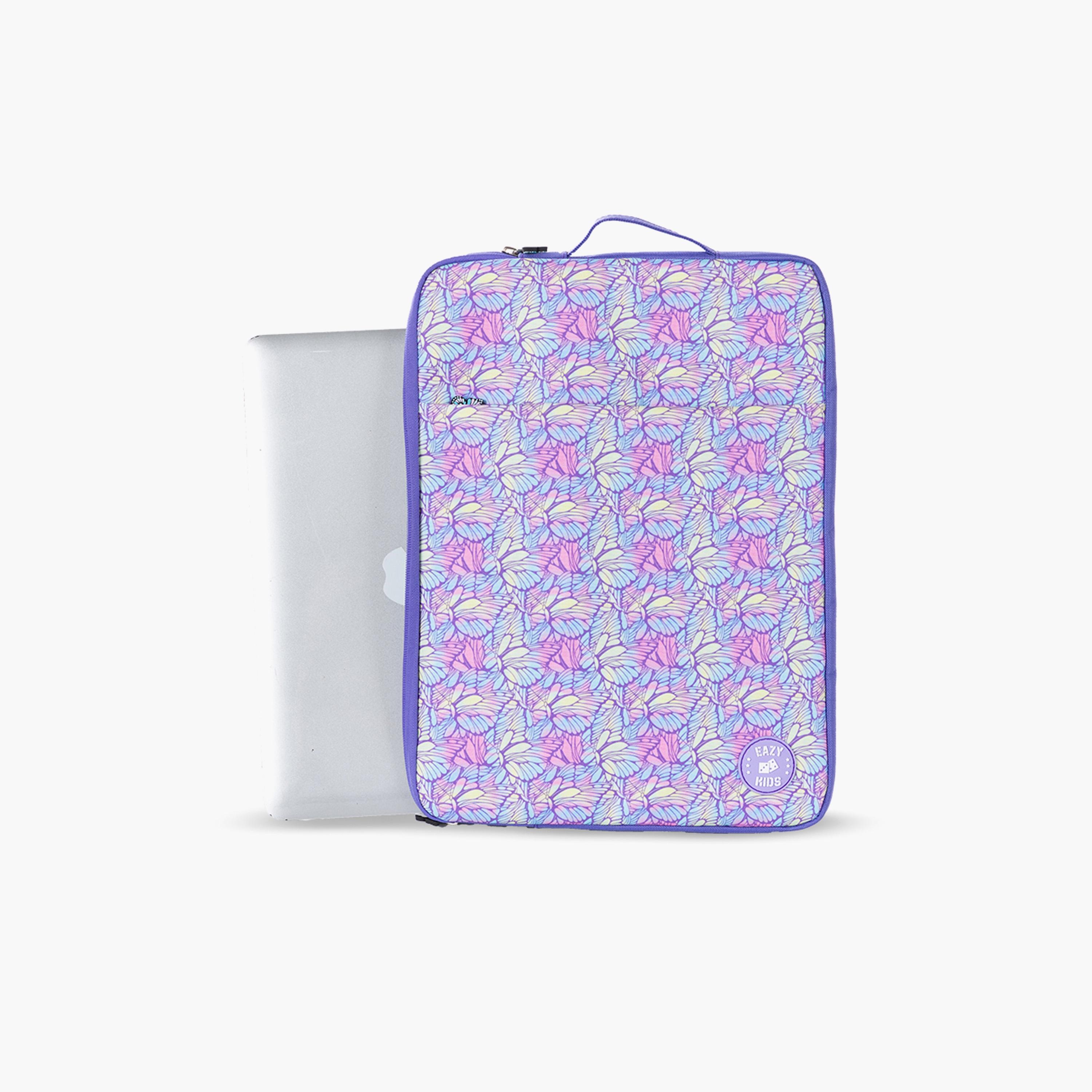 Eazy Kids Printed iPad Sleeve - Butterfly - Purple-girls-accessories-bags-image-2