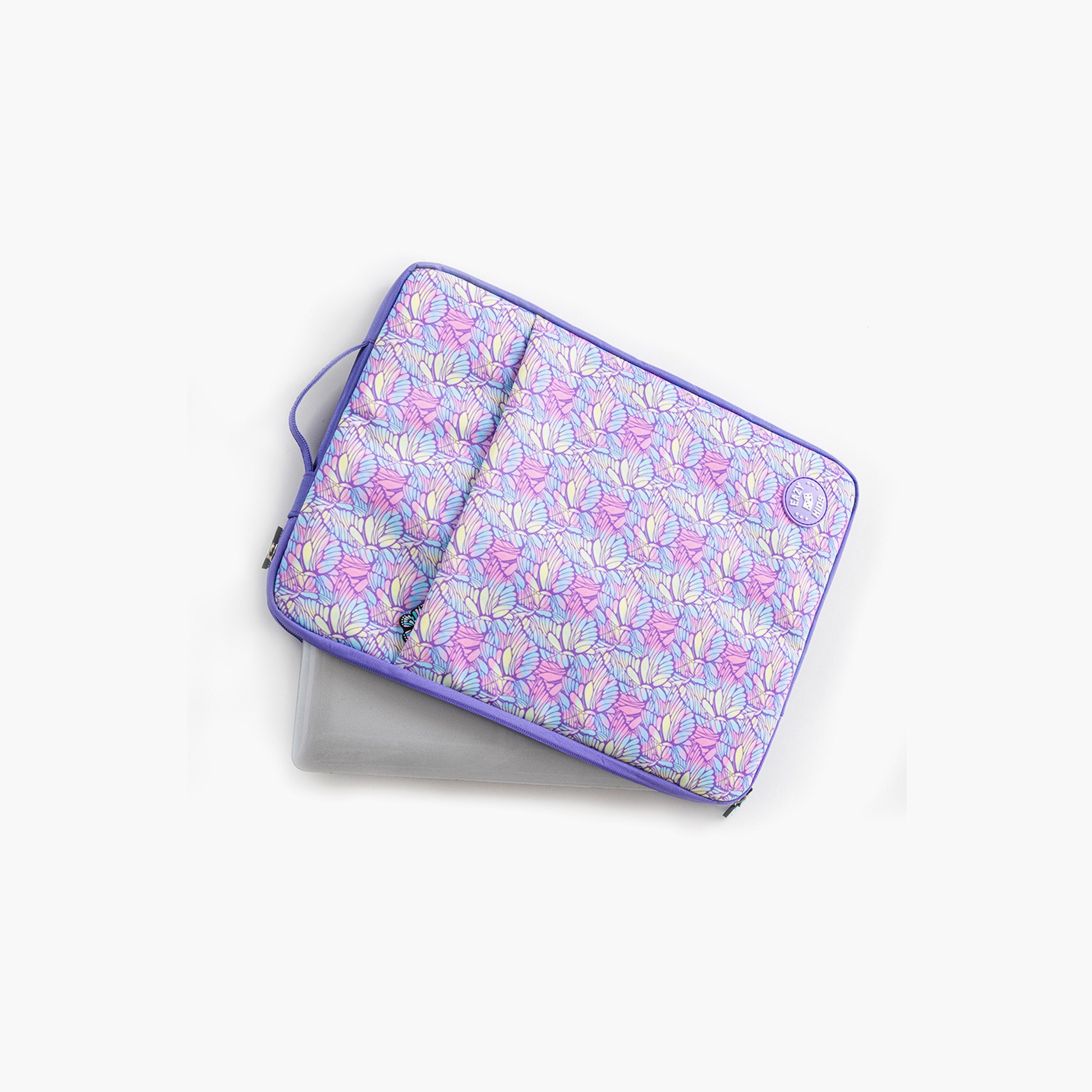 Eazy Kids Printed iPad Sleeve - Butterfly - Purple-girls-accessories-bags-image-3