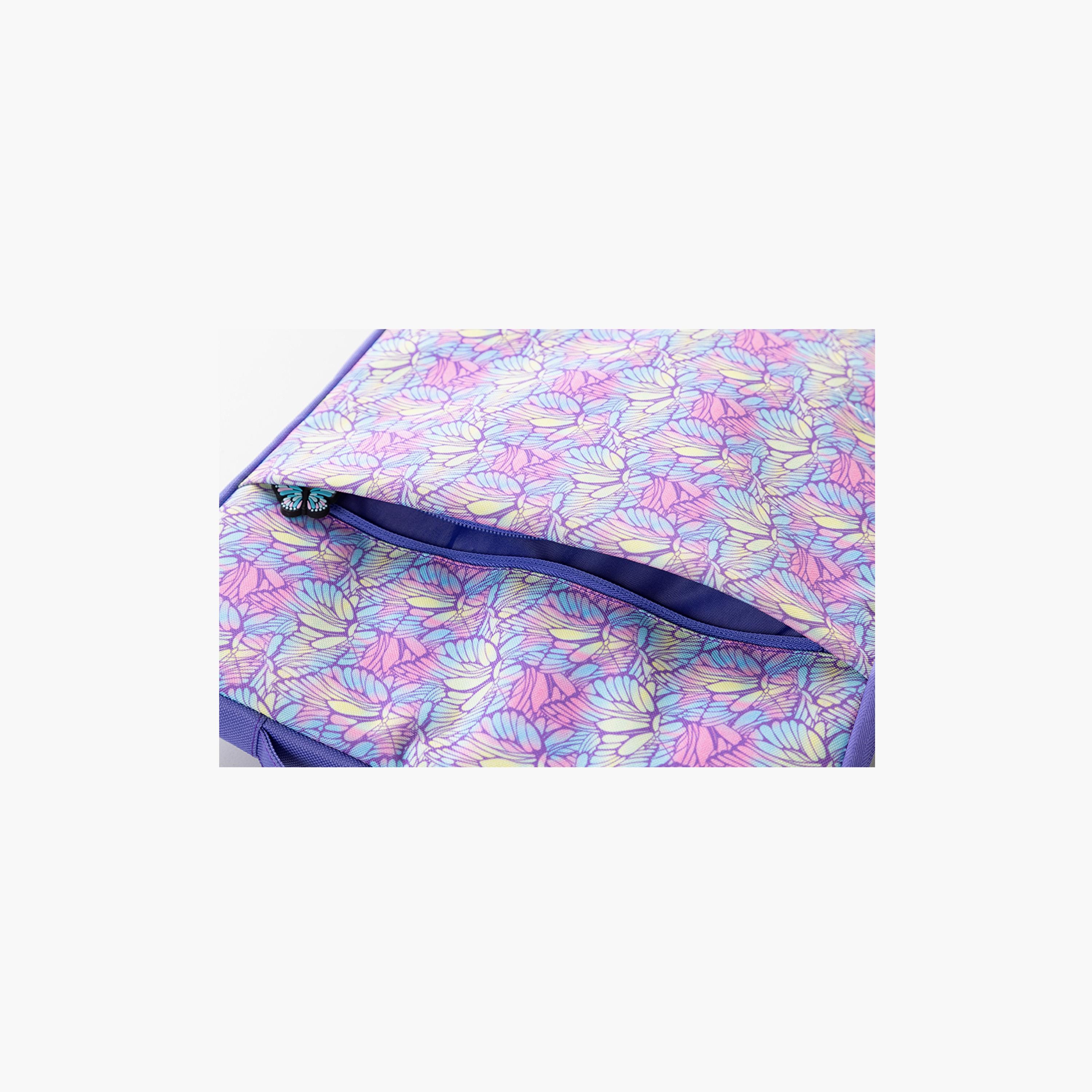 Eazy Kids Printed iPad Sleeve - Butterfly - Purple-girls-accessories-bags-image-4