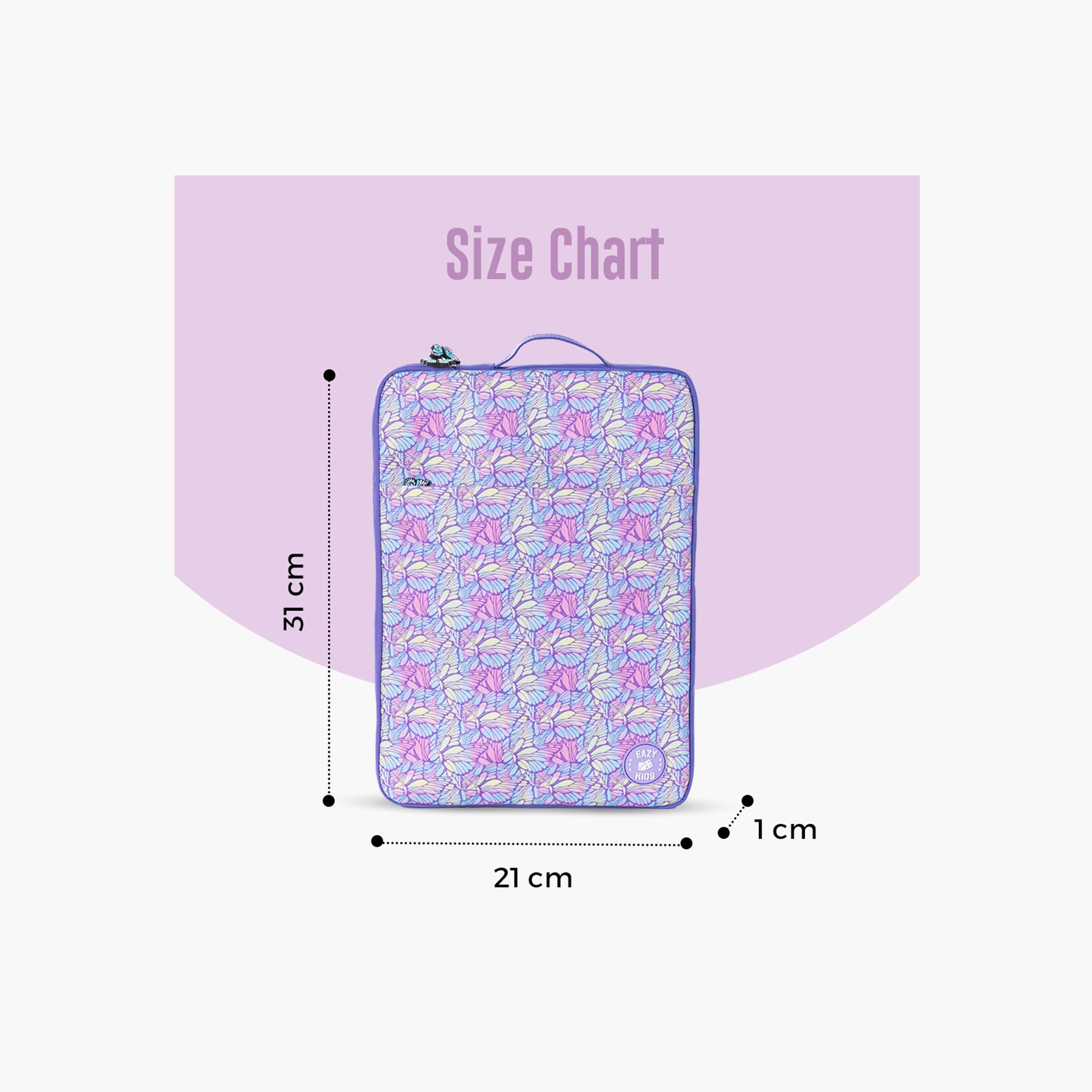 Eazy Kids Printed iPad Sleeve - Butterfly - Purple-girls-accessories-bags-image-5