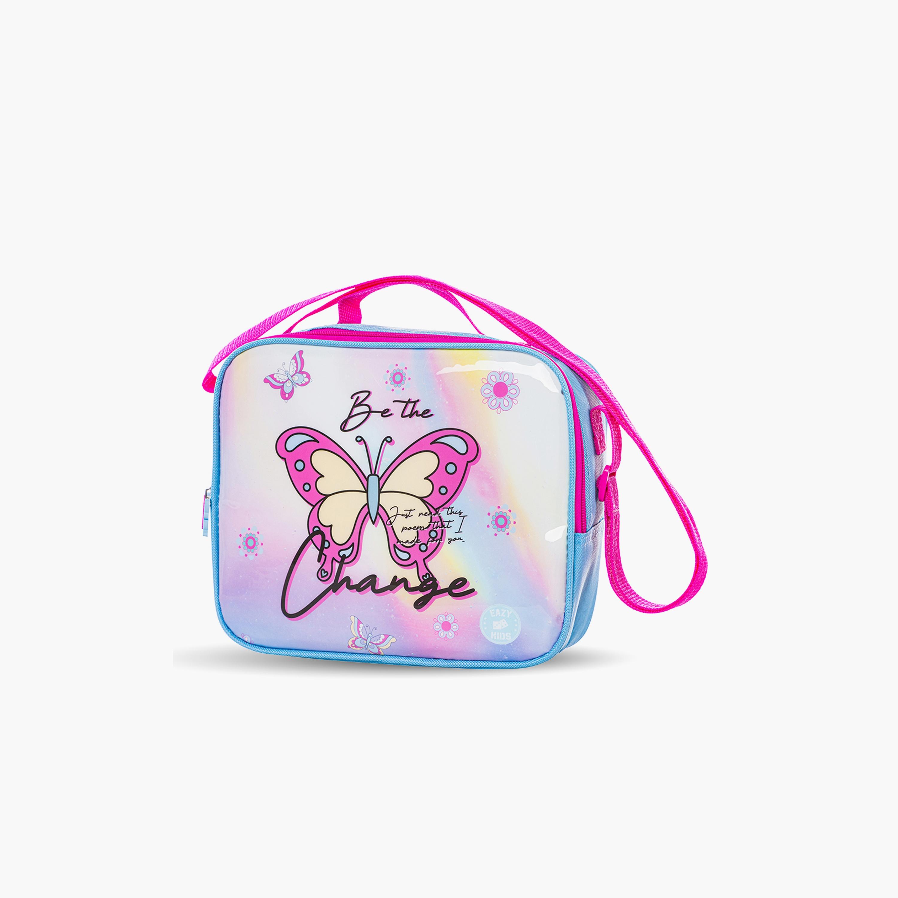 Eazy Kids 5-Piece Printed Trolley School Bag - Butterfly - 16 Inch-school-bagsandbackpacks-trolleybags-image-10