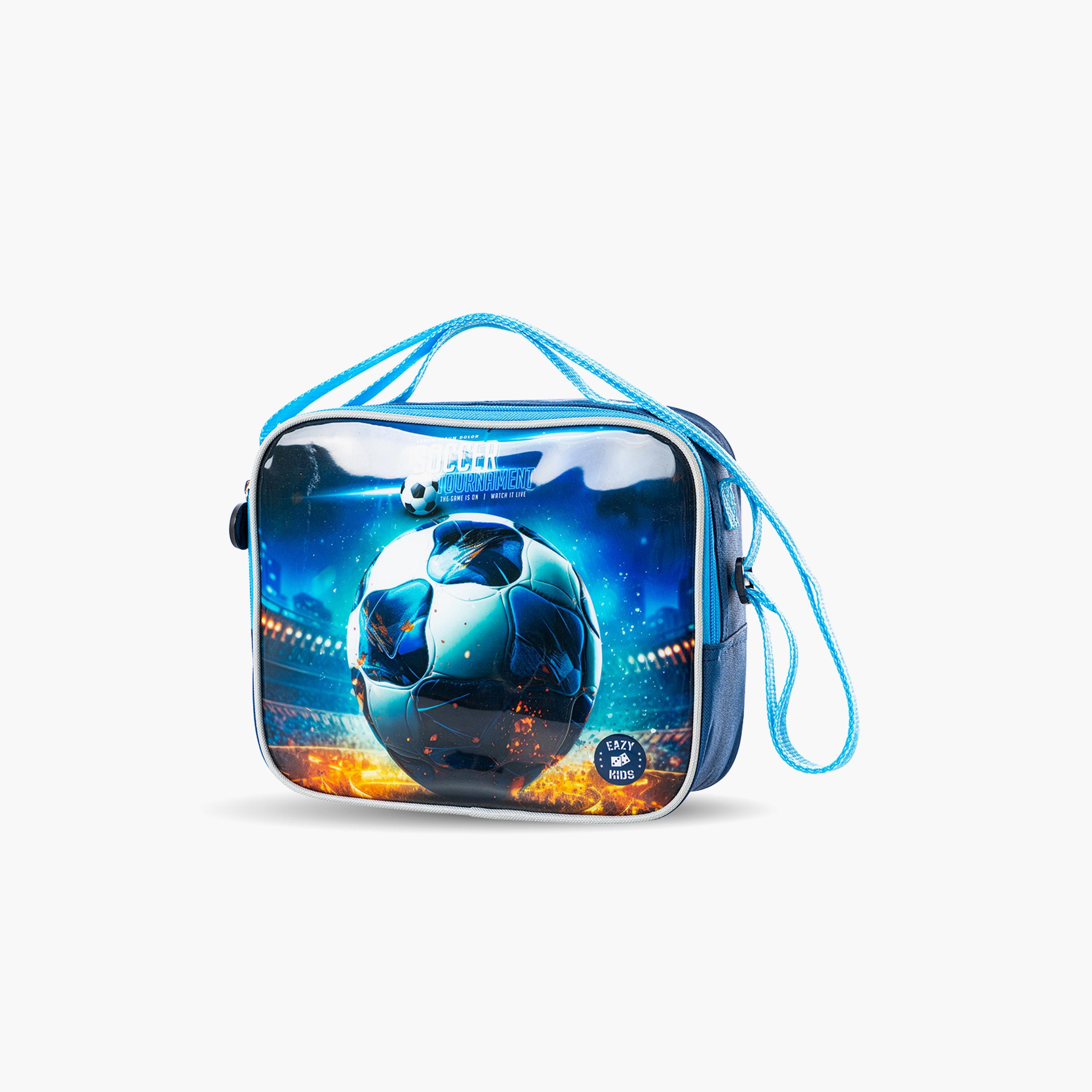 Eazy Kids 5-Piece Printed Trolley School Bag - Football - 16 Inch-school-bagsandbackpacks-trolleybags-image-10