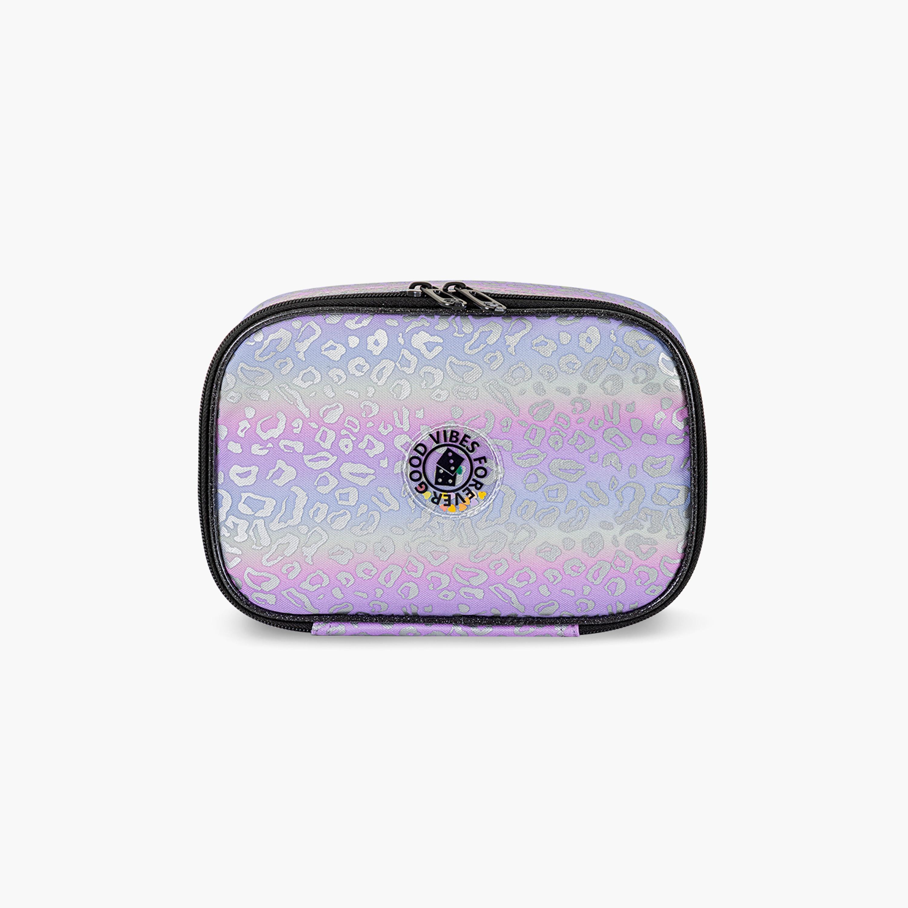 Eazy Kids Printed School Bag with Lunch Bag & Pencil Case - Good Vibes - Silver - 17 Inch-school-bagsandbackpacks-sets-image-8