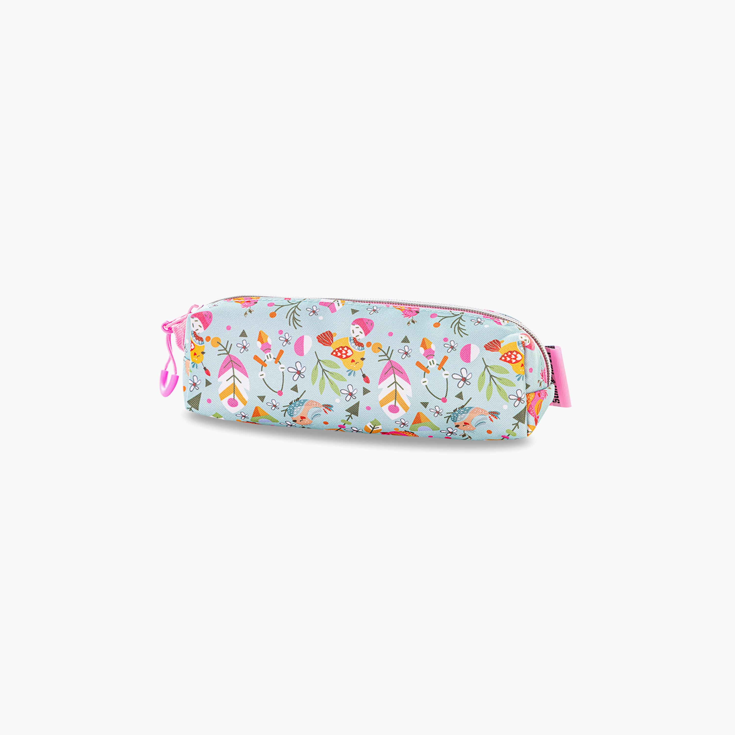 حقيبة مدرسية مطبوعة مع حافظة أقلام من إيزي كيدز - لون وردي - مقاس 17 بوصة-school-bagsandbackpacks-sets-image-11