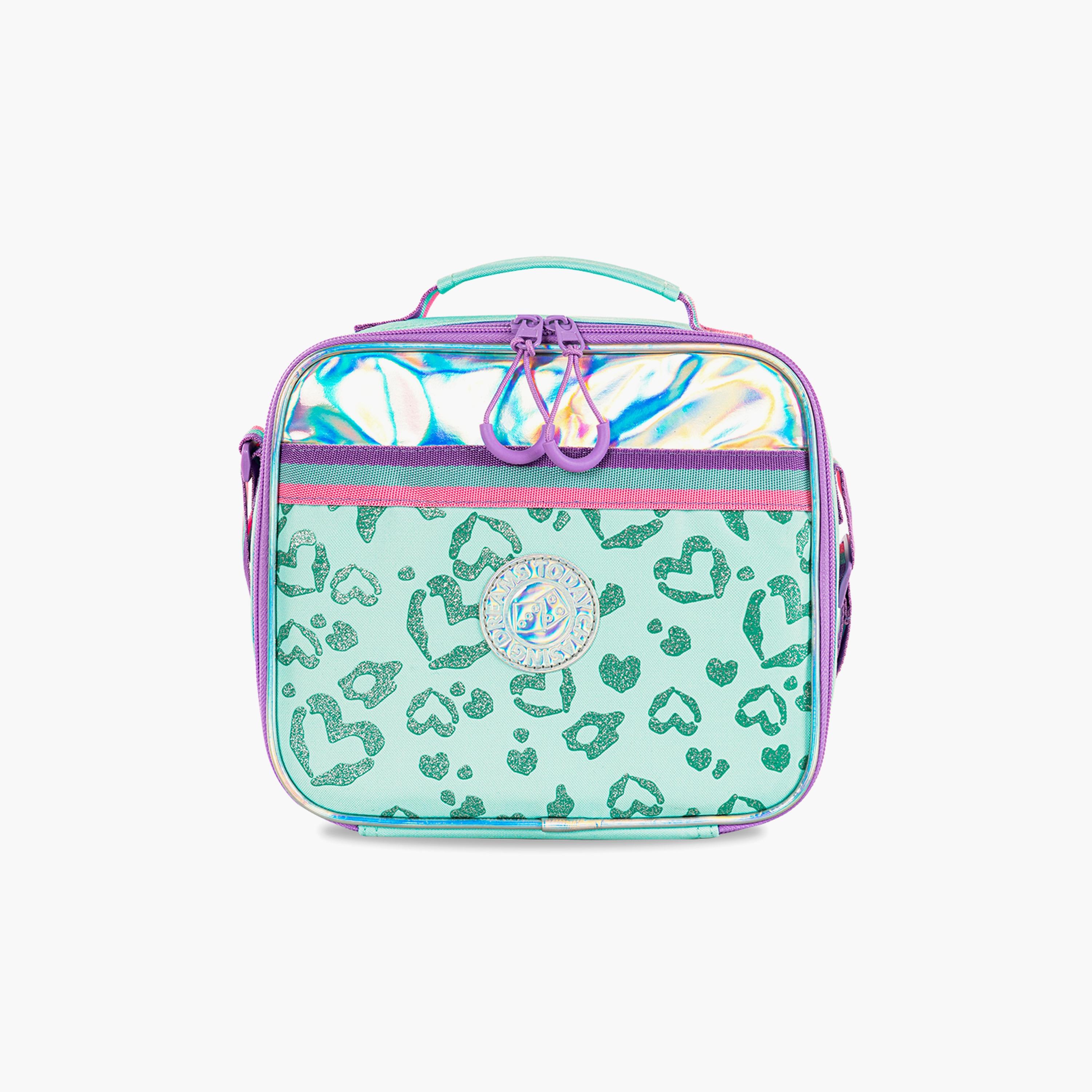 Eazy Kids Printed School Bag with Lunch Bag & Pencil Case - Love - Green - 17 Inch-school-bagsandbackpacks-sets-image-10