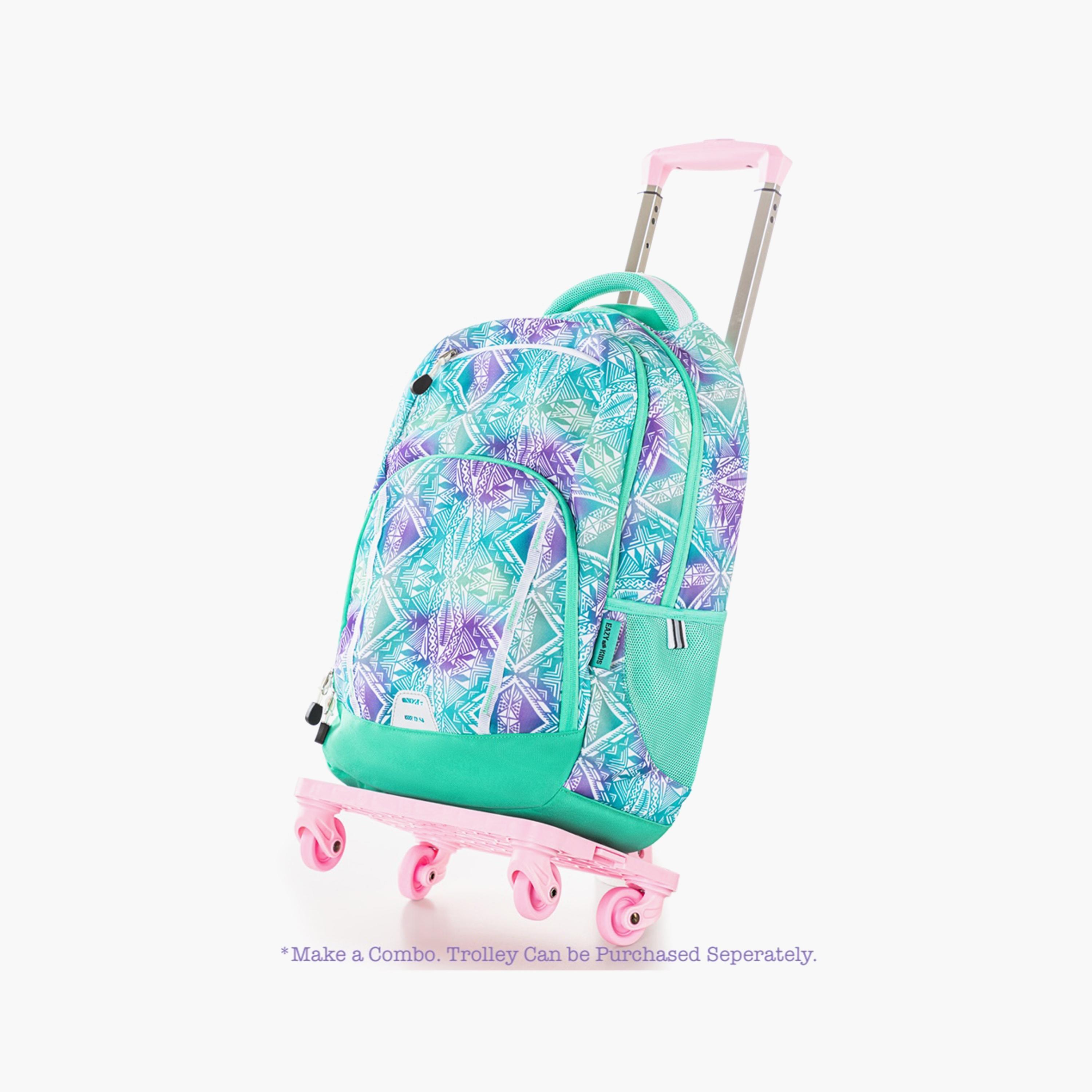 حقيبة مدرسية مطبوعة من إيزي كيدز - هندسية - خضراء - 18 بوصة-school-bagsandbackpacks-backpacks-image-8