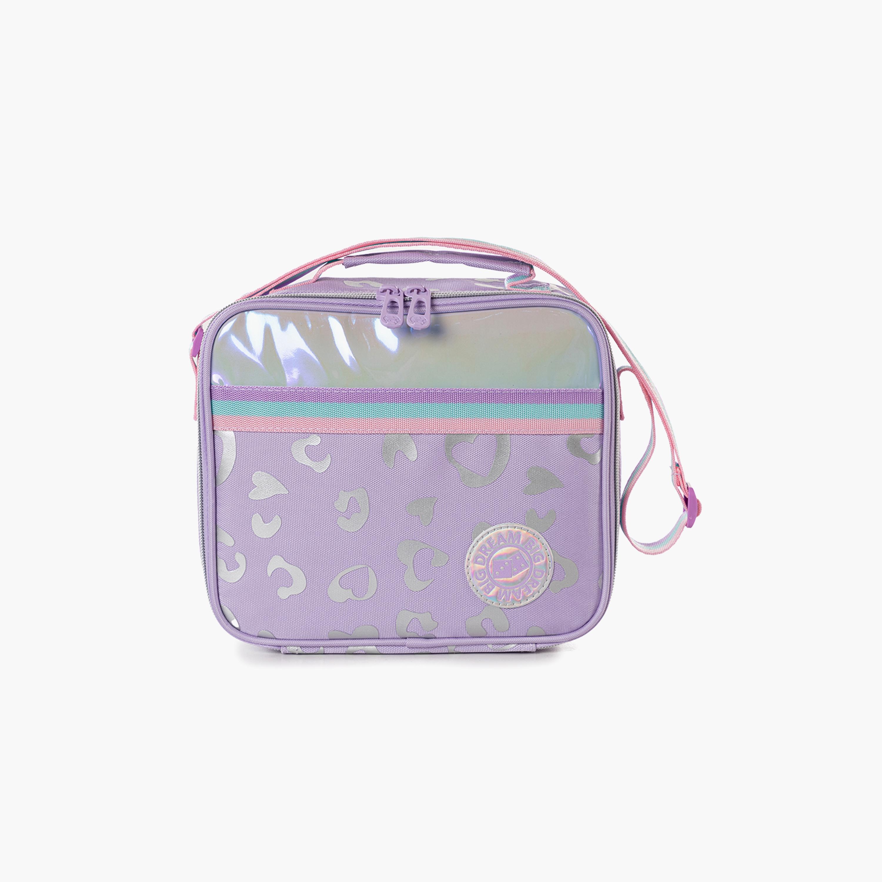 Eazy Kids 4-Wheel Trolley School Bag with Lunch Bag & Pencil Pouch - Love - Purple - 17 Inch-school-bagsandbackpacks-trolleybags-image-13