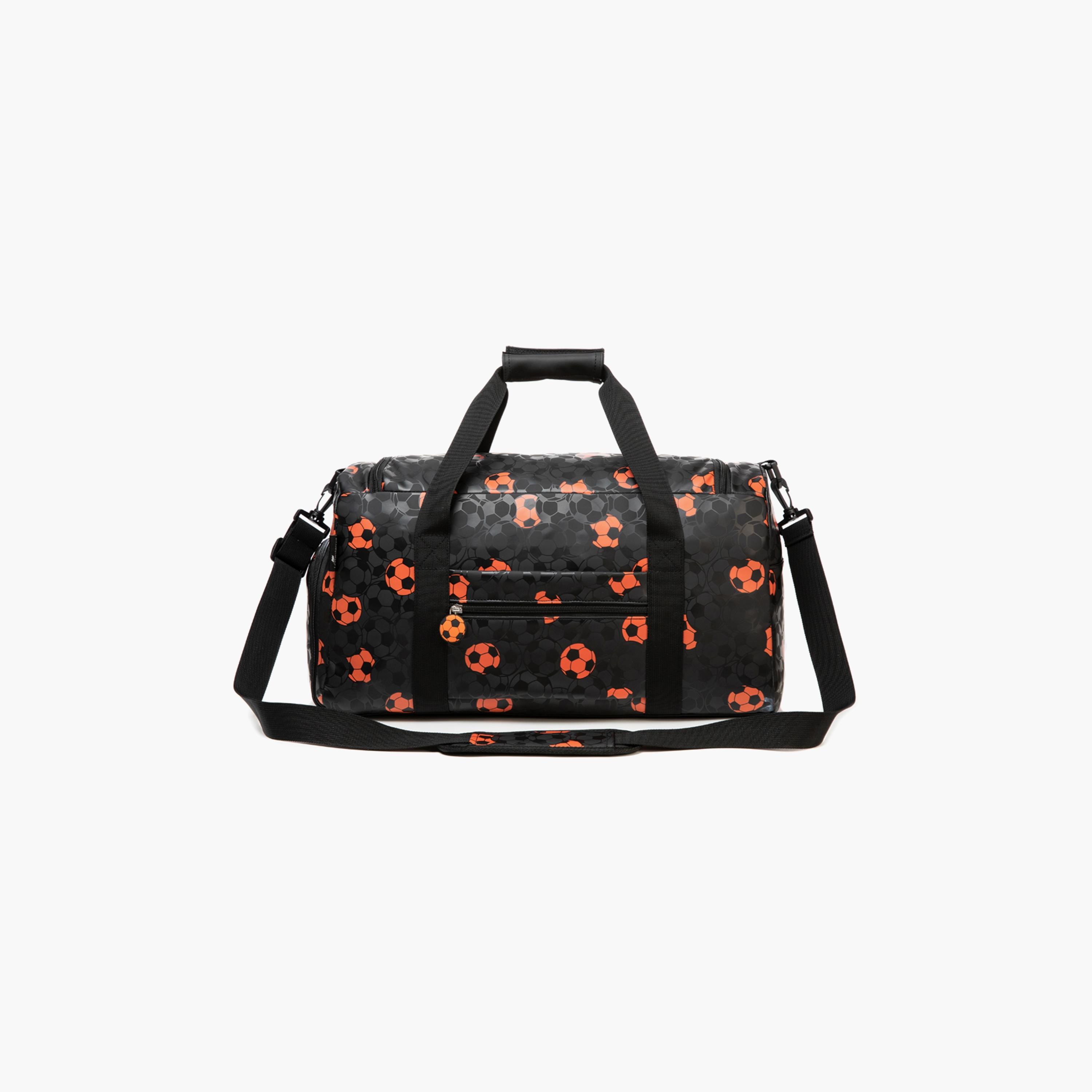 Eazy Kids Printed Duffle Bag - Football - Black - 30 Litre-boys-accessories-bagsandbackpacks-image-4