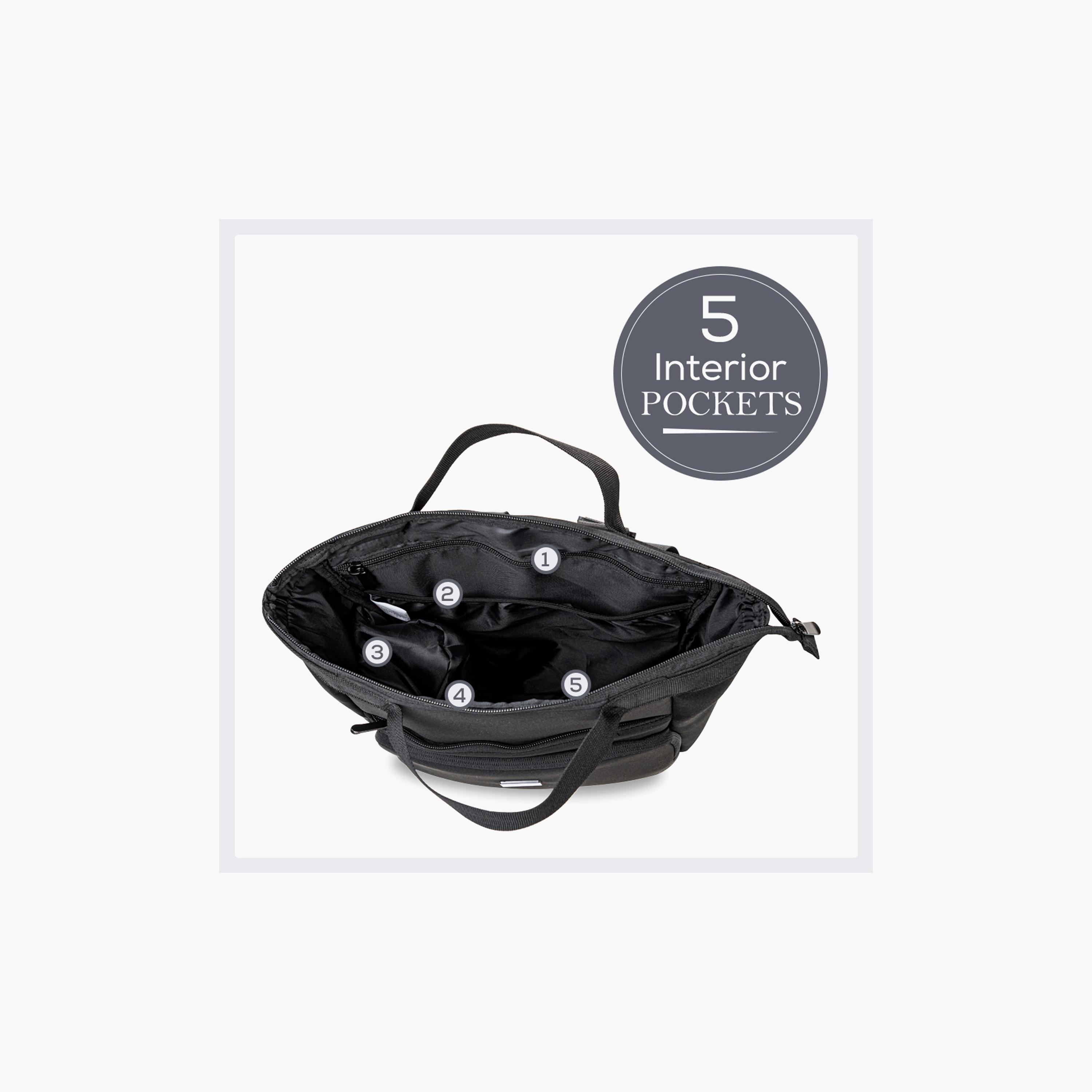 Little Story Mommy Diaper Bag with Changing Mat - Black-baby-diapering-diaperbags-image-9
