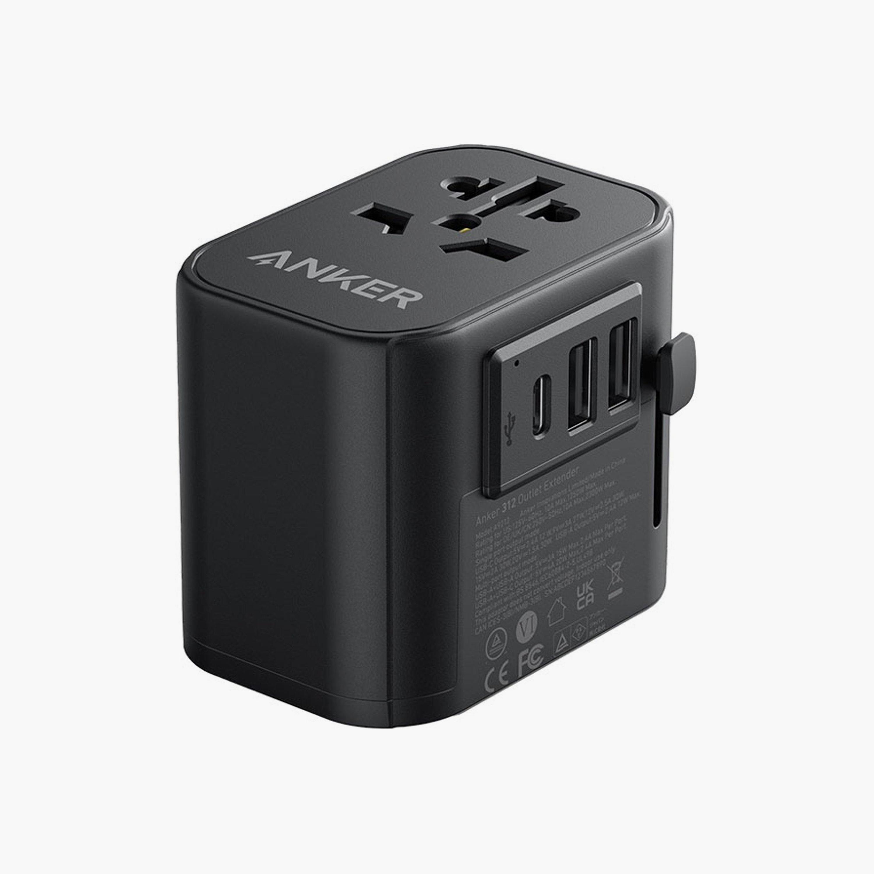 محول سفر أنكر USB-C أسود | A9212K11-electronics-accessories-mobileaccesories-image-1